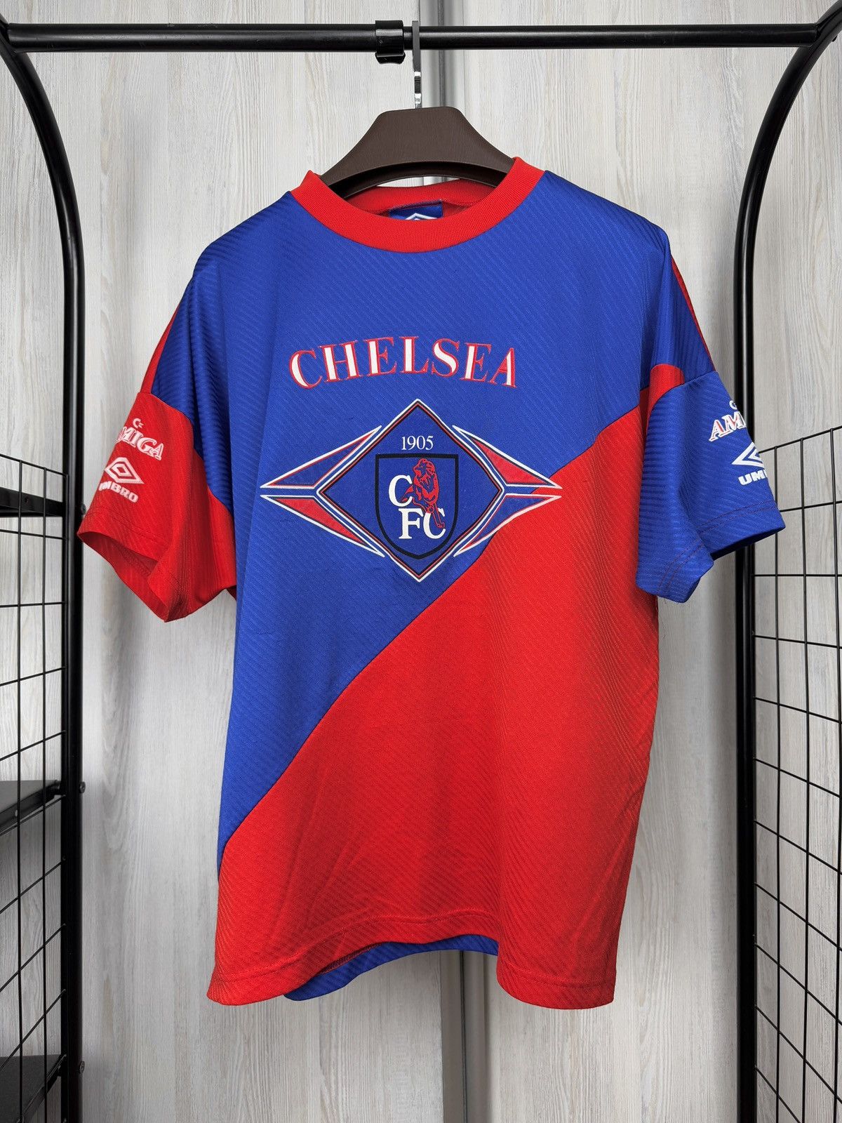 Umbro Chelsea 1993/95 Umbro Amiga Training Football Shirt Jersey L Size US L / EU 52-54 / 3 - 2 Thumbnail