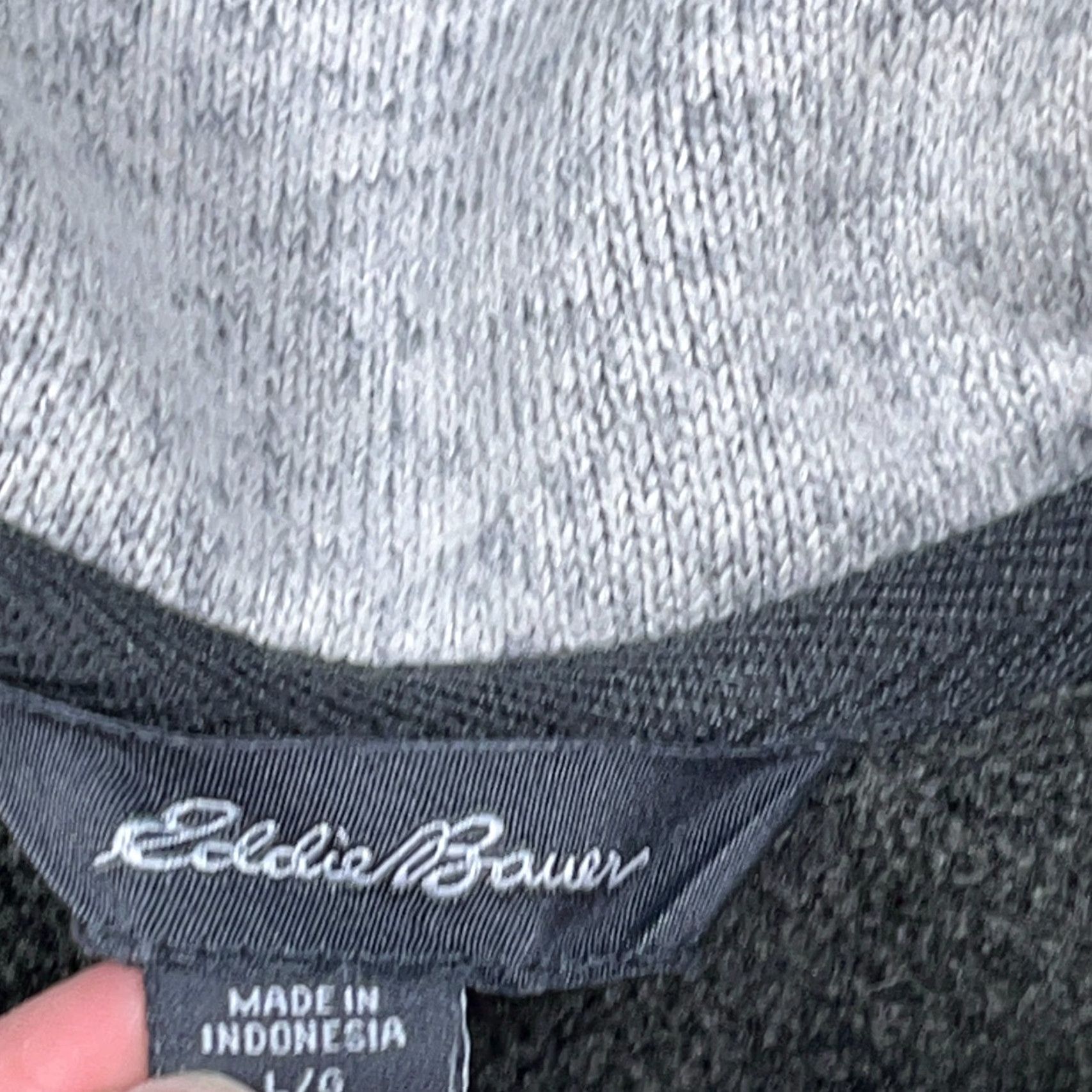 Eddie Bauer Eddie Bauer Sweater Men Large Heather Gray Pullover Quarter Zip Fleece Size US L / EU 52-54 / 3 - 7 Thumbnail