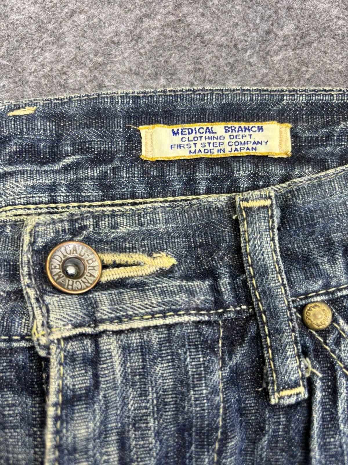 Japanese Brand 💥DOUBLE KNEE💥MEDICAL BRANCH Japan Carpenter Jeans F794 Size US 33 - 6 Thumbnail