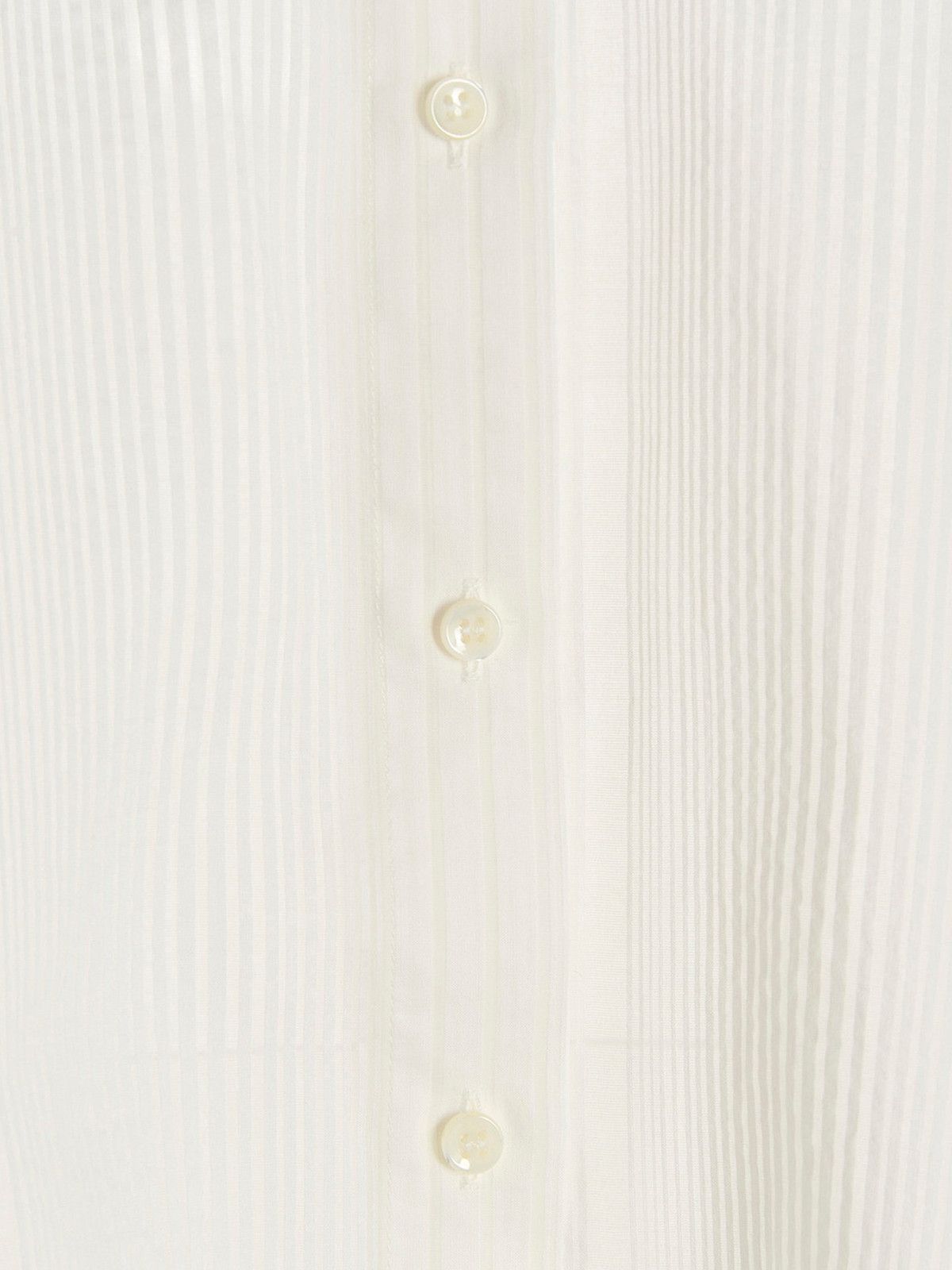Brunello Cucinelli o1y0725 Striped Shirt in White Size M / US 6-8 / IT 42-44 - 4 Thumbnail