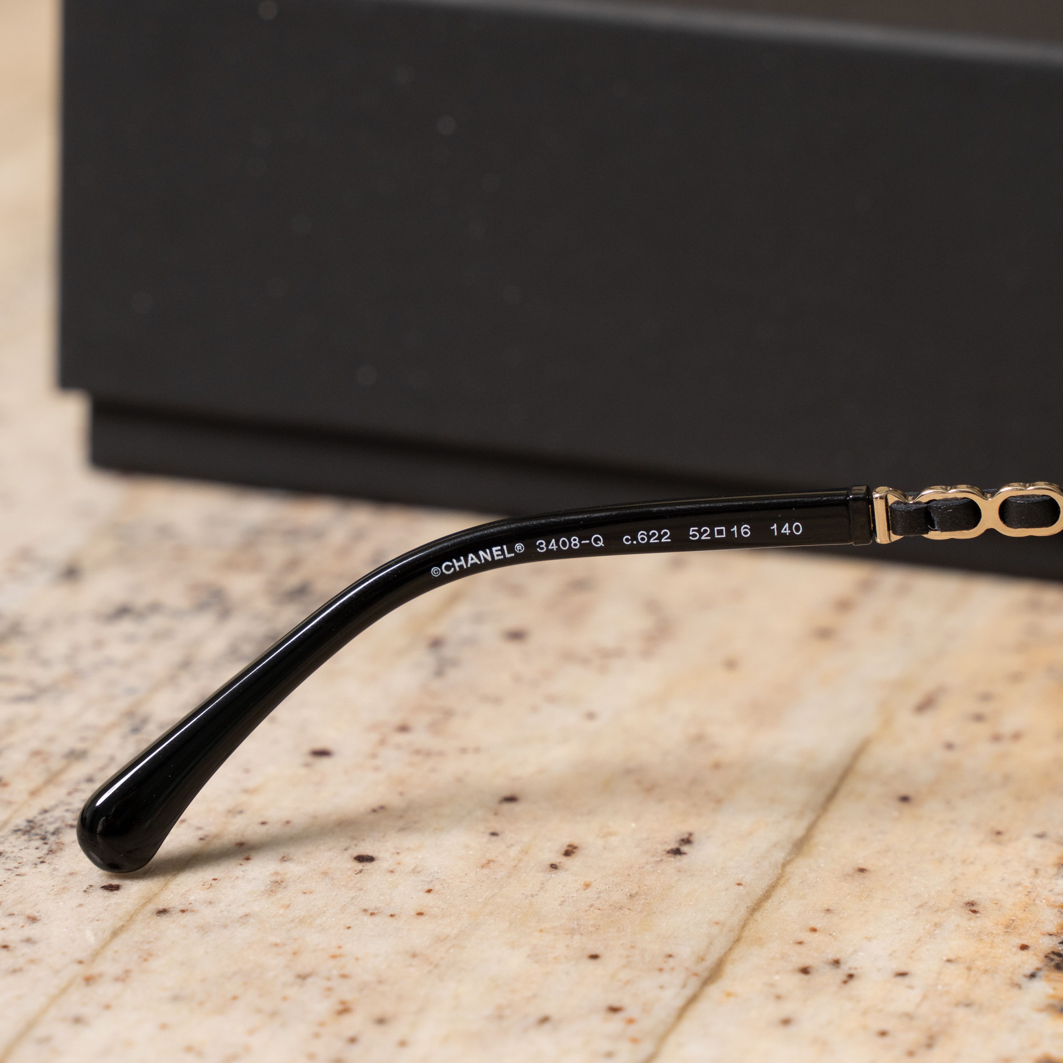 Chanel CHANEL 0CH3408Q C622 Sunglasses BLACK Size ONE SIZE - 8 Thumbnail
