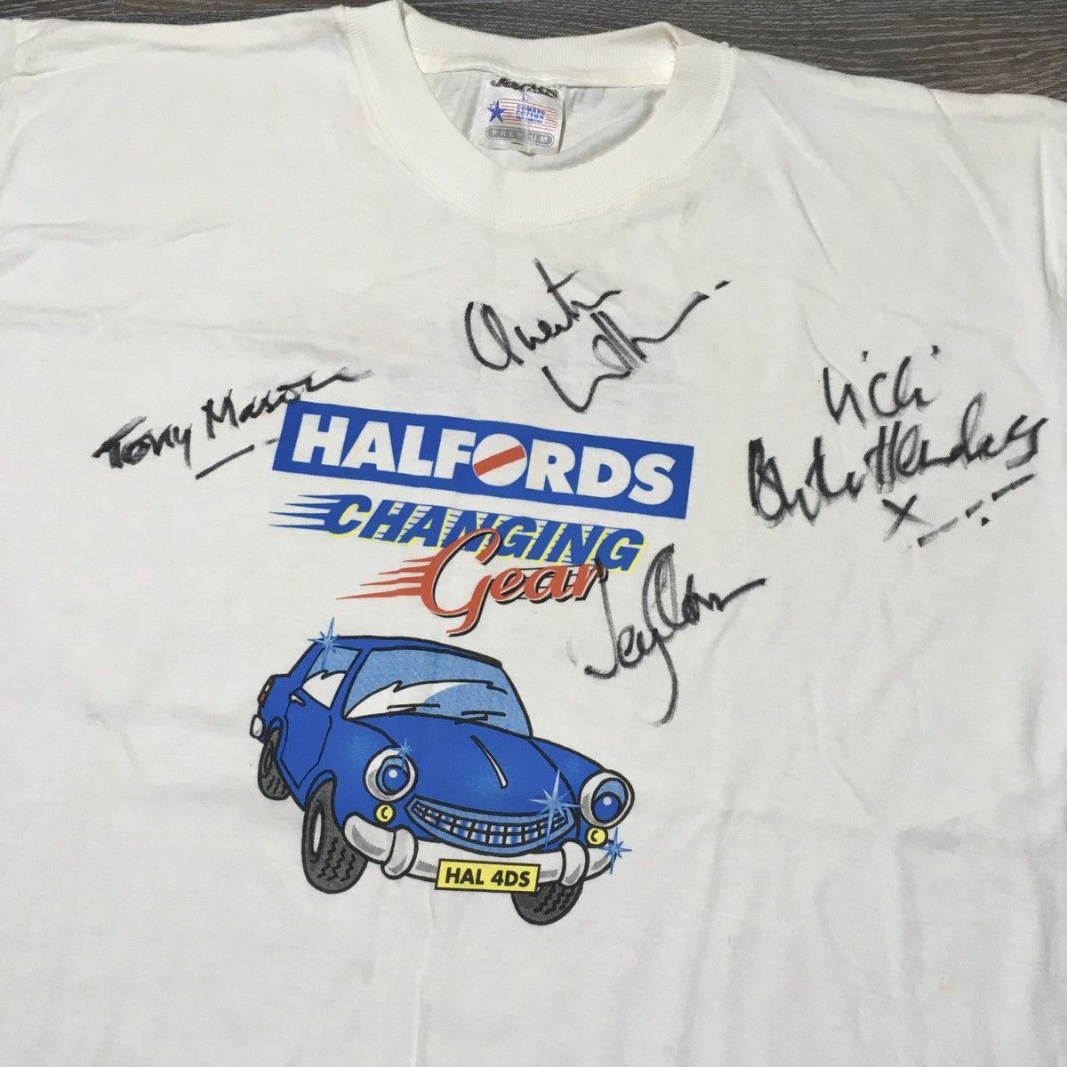Vintage TOP GEAR BBC Live Show Silverstone May 1998 Signed T-shirt Size US L / EU 52-54 / 3 - 3 Thumbnail