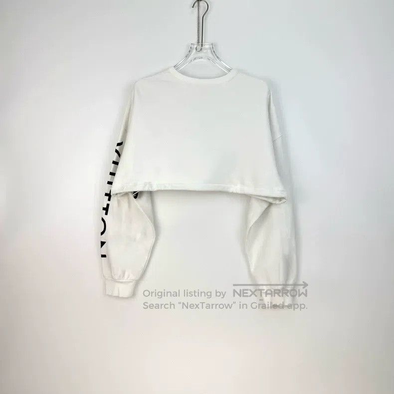 Louis Vuitton Louis Vuitton White classic logo cropped sweatshirt Size M / US 6-8 / IT 42-44 - 4 Thumbnail