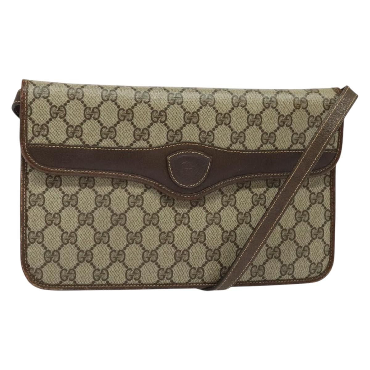 Gucci GUCCI GG Supreme Shoulder Bag Pvc Beige Gold 004 904 004 904 Size ONE SIZE - 1 Thumbnail