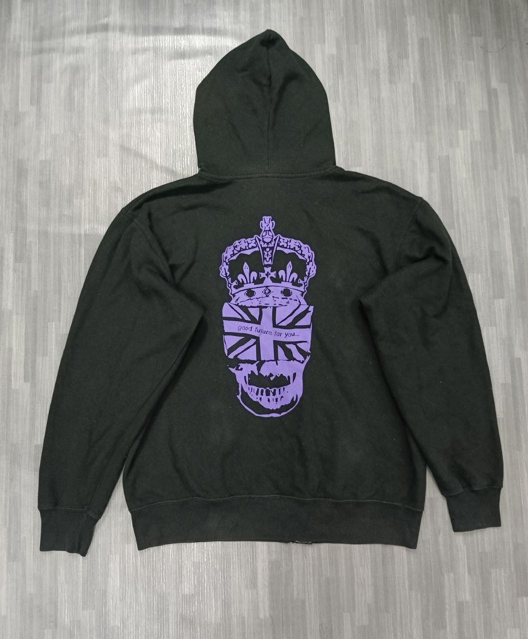 Super Lovers LOVERY ROCK SKULL CROSSBONE HOODIE Size US L / EU 52-54 / 3 - 3 Thumbnail
