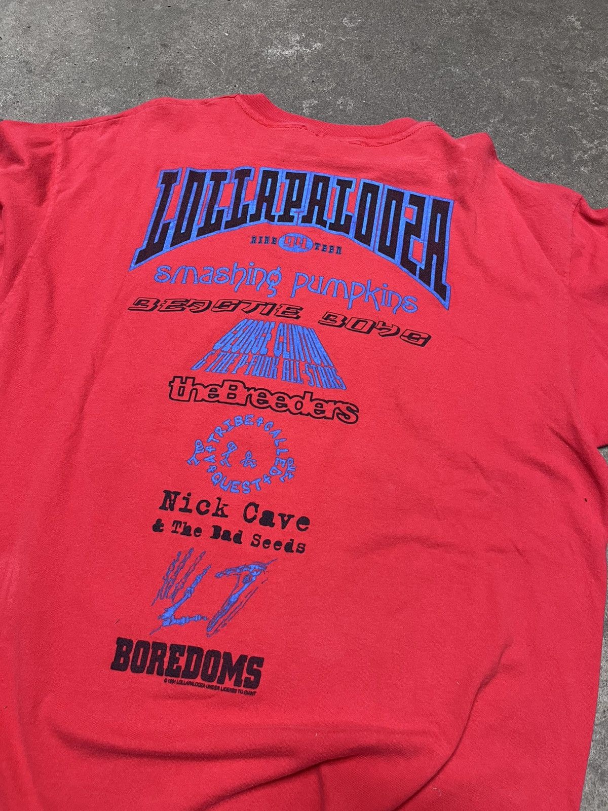 Band Tees Vintage 1994 Lollapalooza Concert Festival Smashing Pumpkins Size US XL / EU 56 / 4 - 2 Thumbnail