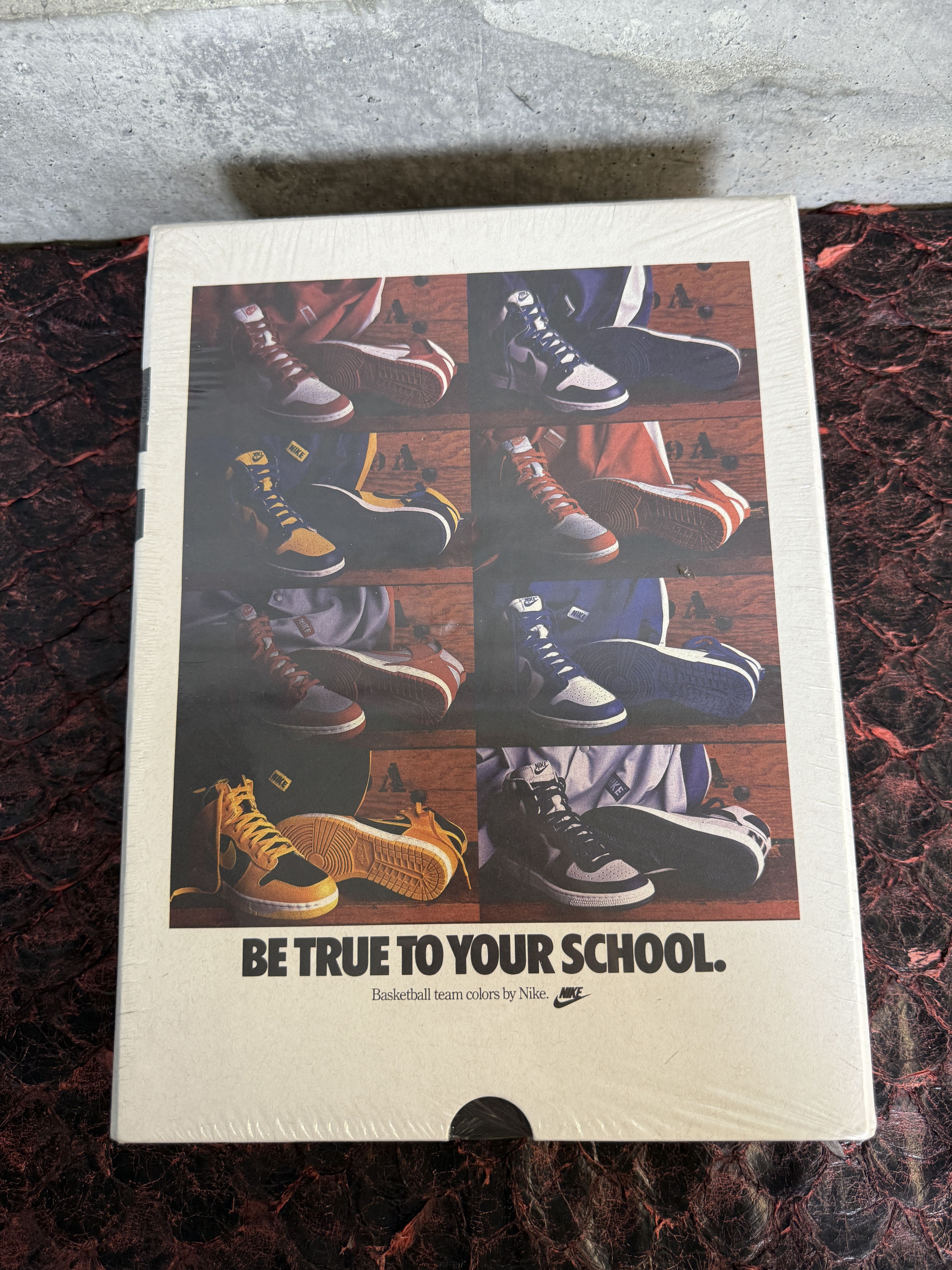 Nike 1109/1225 Nike Puzzle Vintage Ad 1986 Be True To Your School Size ONE SIZE - 3 Thumbnail