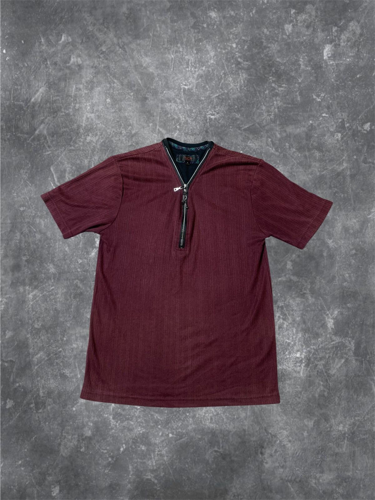 Japanese Brand 2000s Japanese archive Vkei triple zipper short sleeve Size US M / EU 48-50 / 2 - 1 Thumbnail