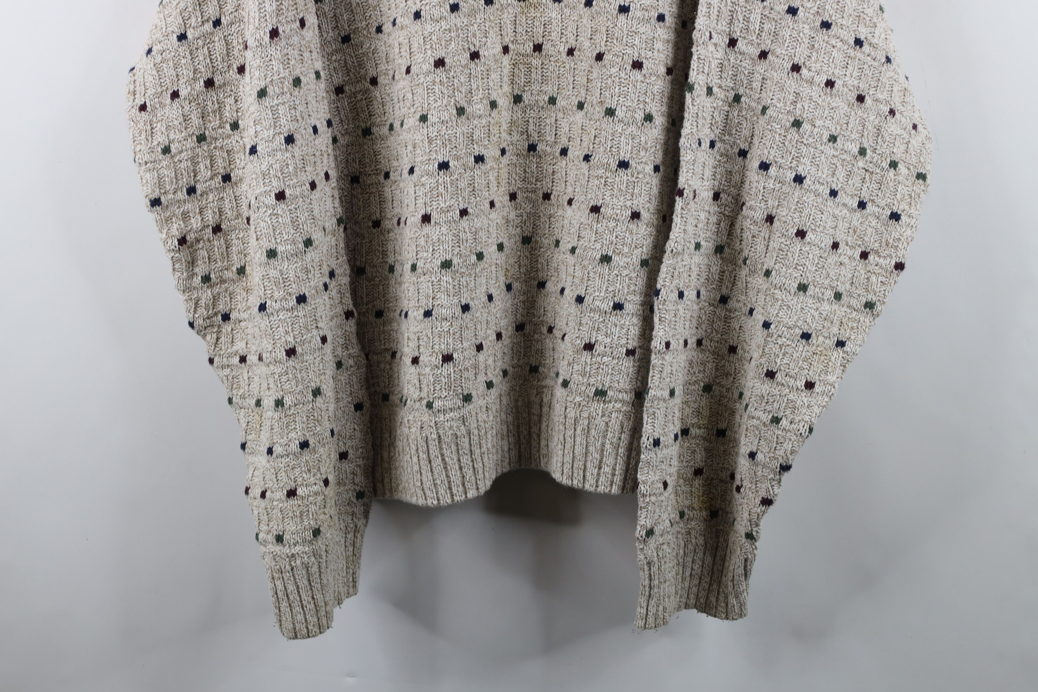 Vintage Vintage 90s Streetwear Rainbow Geometric Knit Sweater USA Size US XL / EU 56 / 4 - 3 Thumbnail