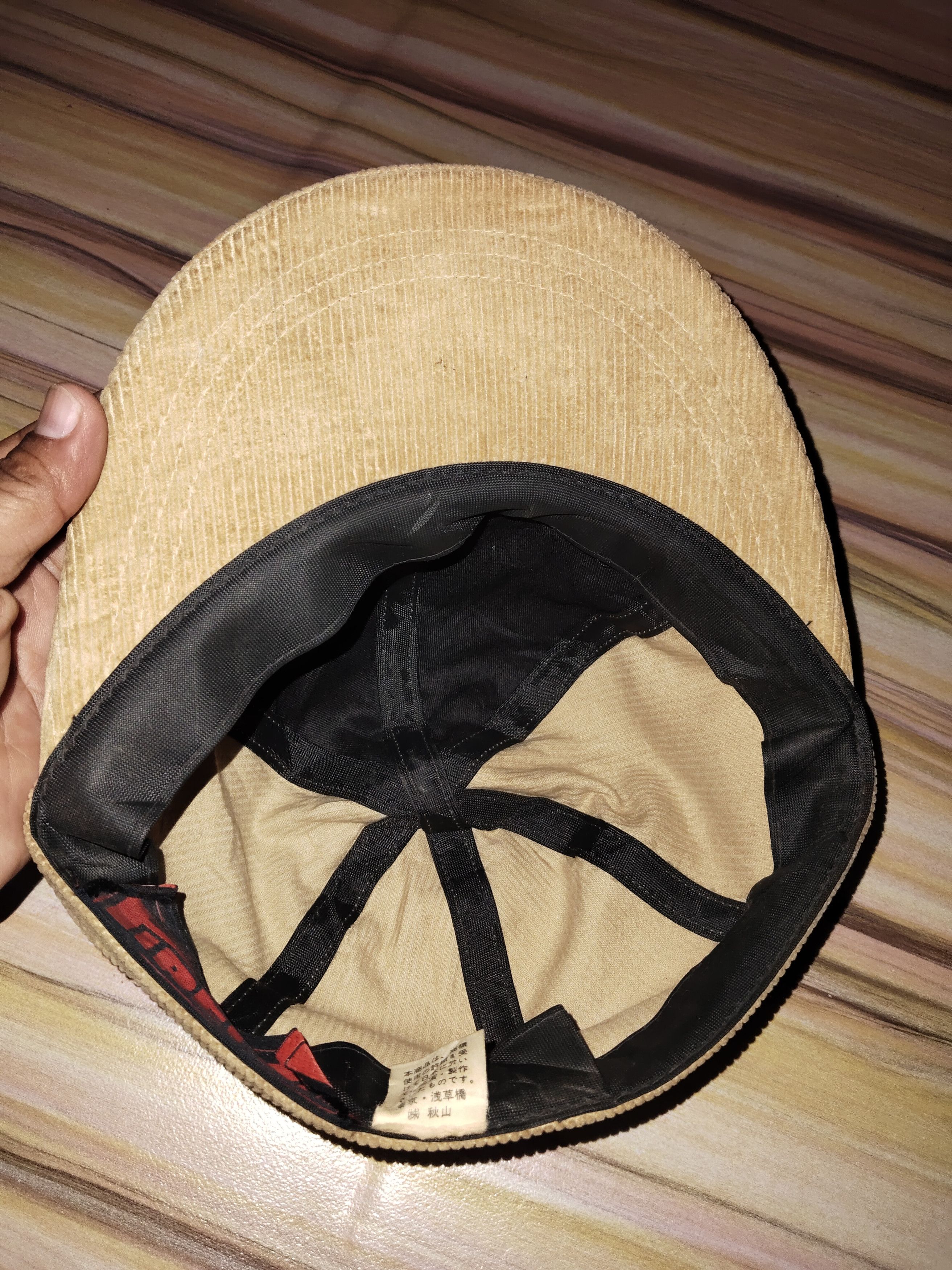 Vintage Vintage PIRELLI Corduroy Cap Size ONE SIZE - 7 Thumbnail