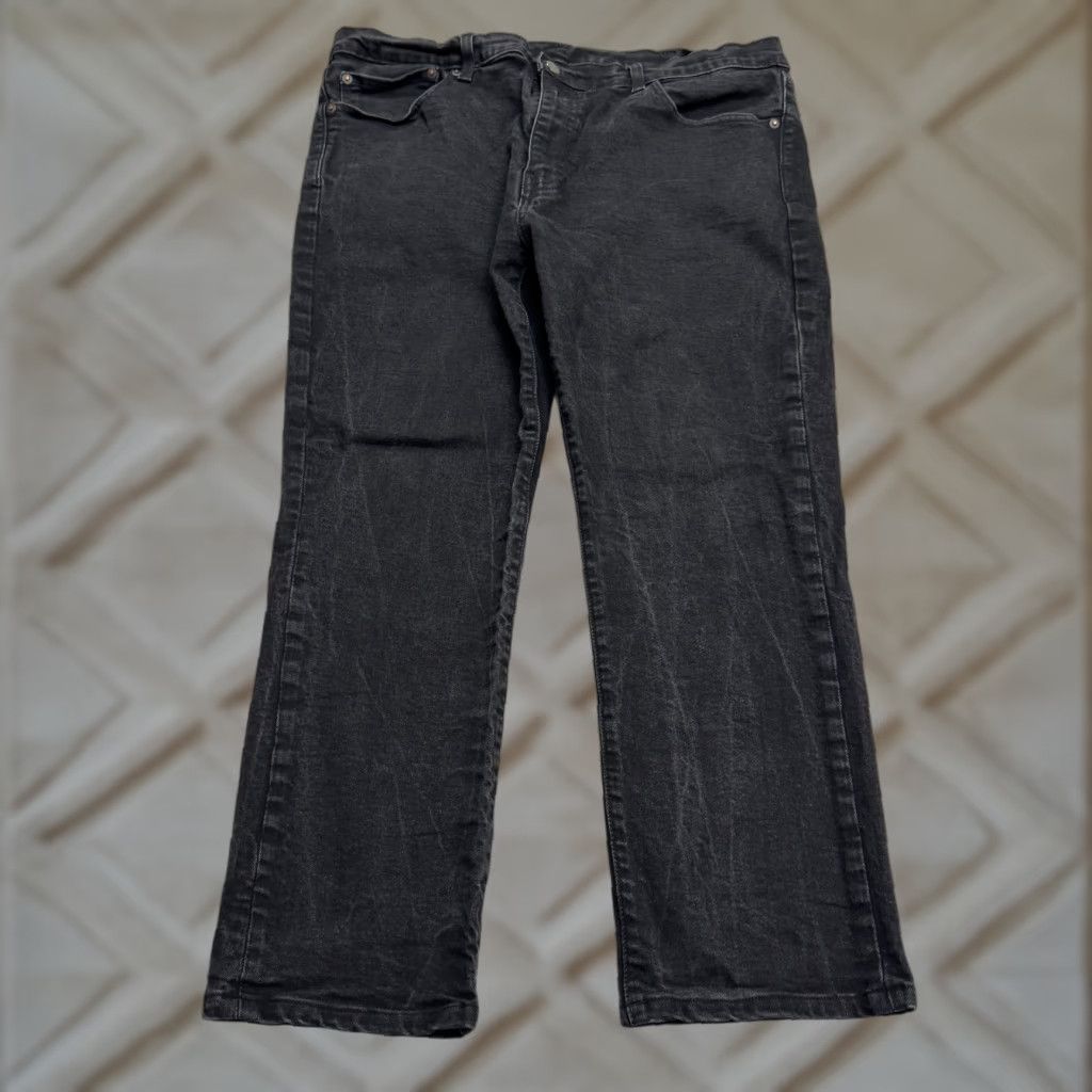 Levi's Levi's 511 Slim Straight Denim Jeans Men 38x30 Black Dark Wash Cotton Blend Button Zip Vintage No Size US 38 / EU 54 - 1 Thumbnail
