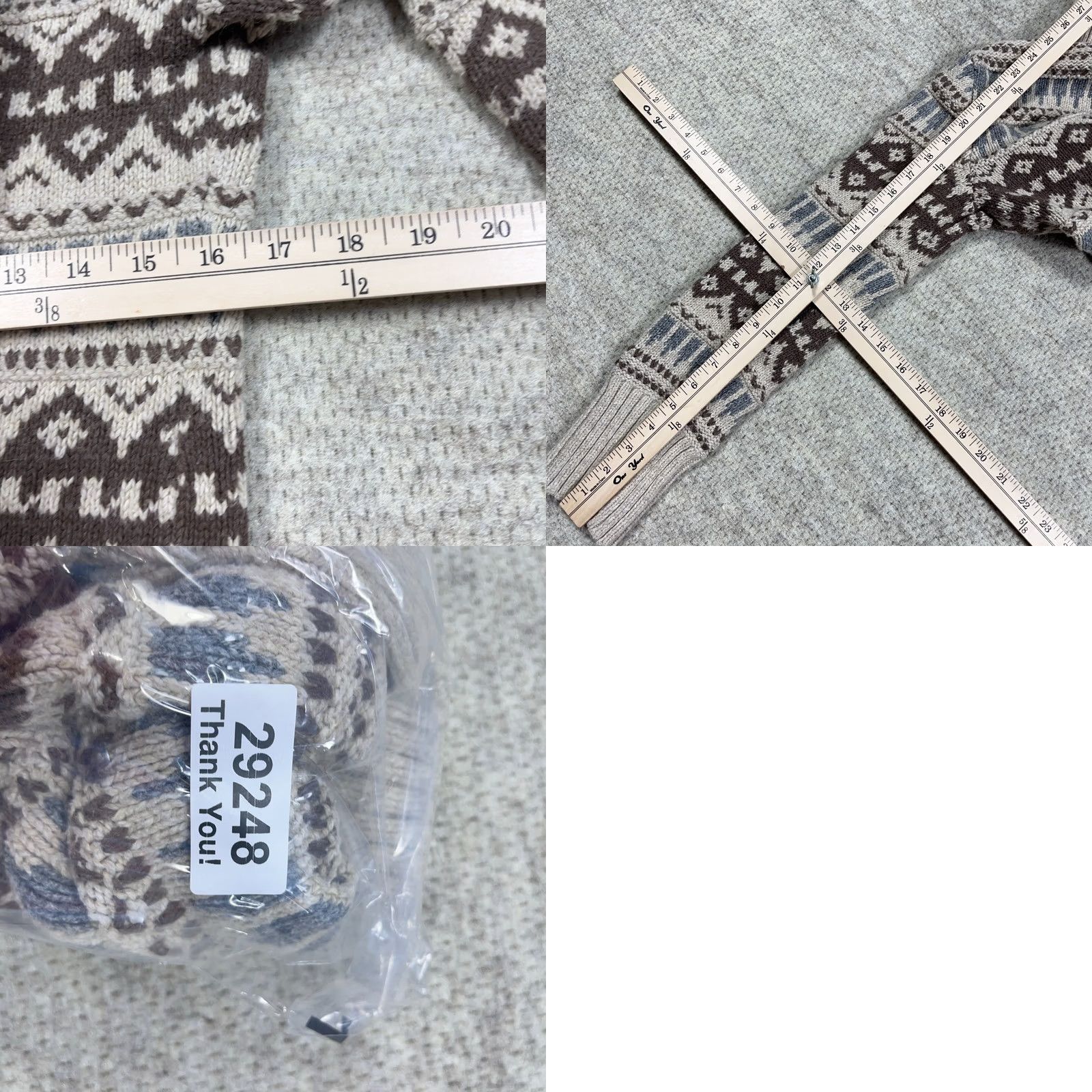 Orvis VINTAGE Orvis Cardigan Sweater Women S Tan Brown Snap Button Nordic Heavyweight All Seasons Knit Logo 90s Mens? Size S / US 4 / IT 40 - 8 Thumbnail