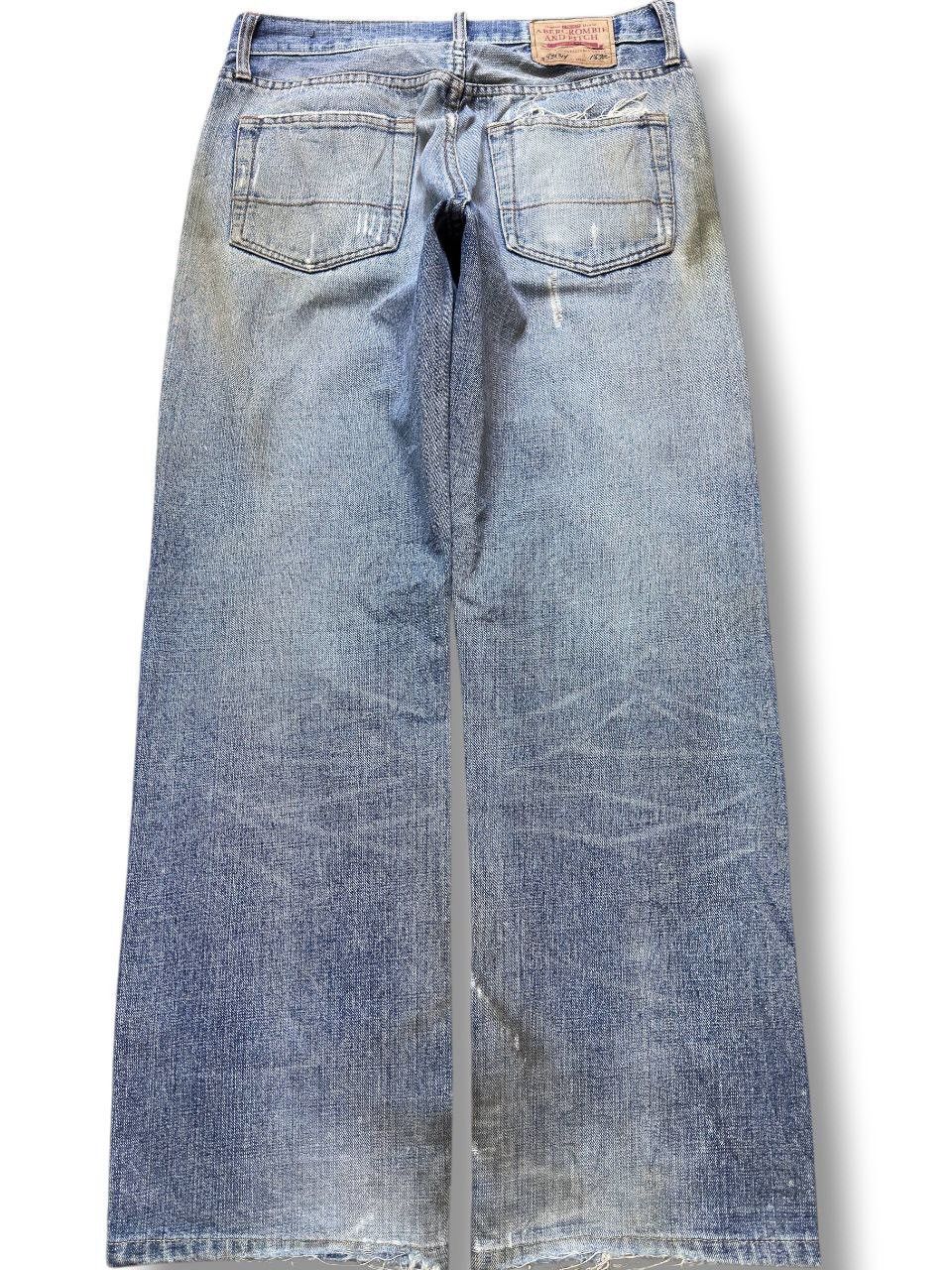 Abercrombie & Fitch Vintage Abercombie&Fitch Mudwash Ripped Grunge Denim Size US 31 - 4 Thumbnail