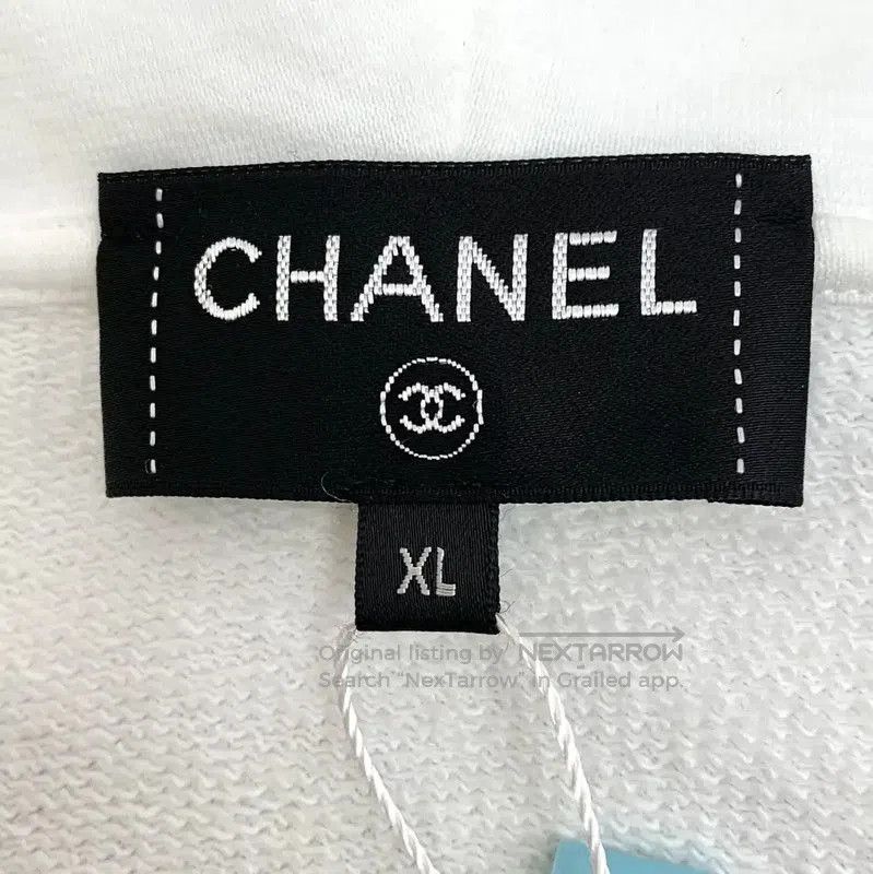 Chanel White Cotton Women's Jacket XL .