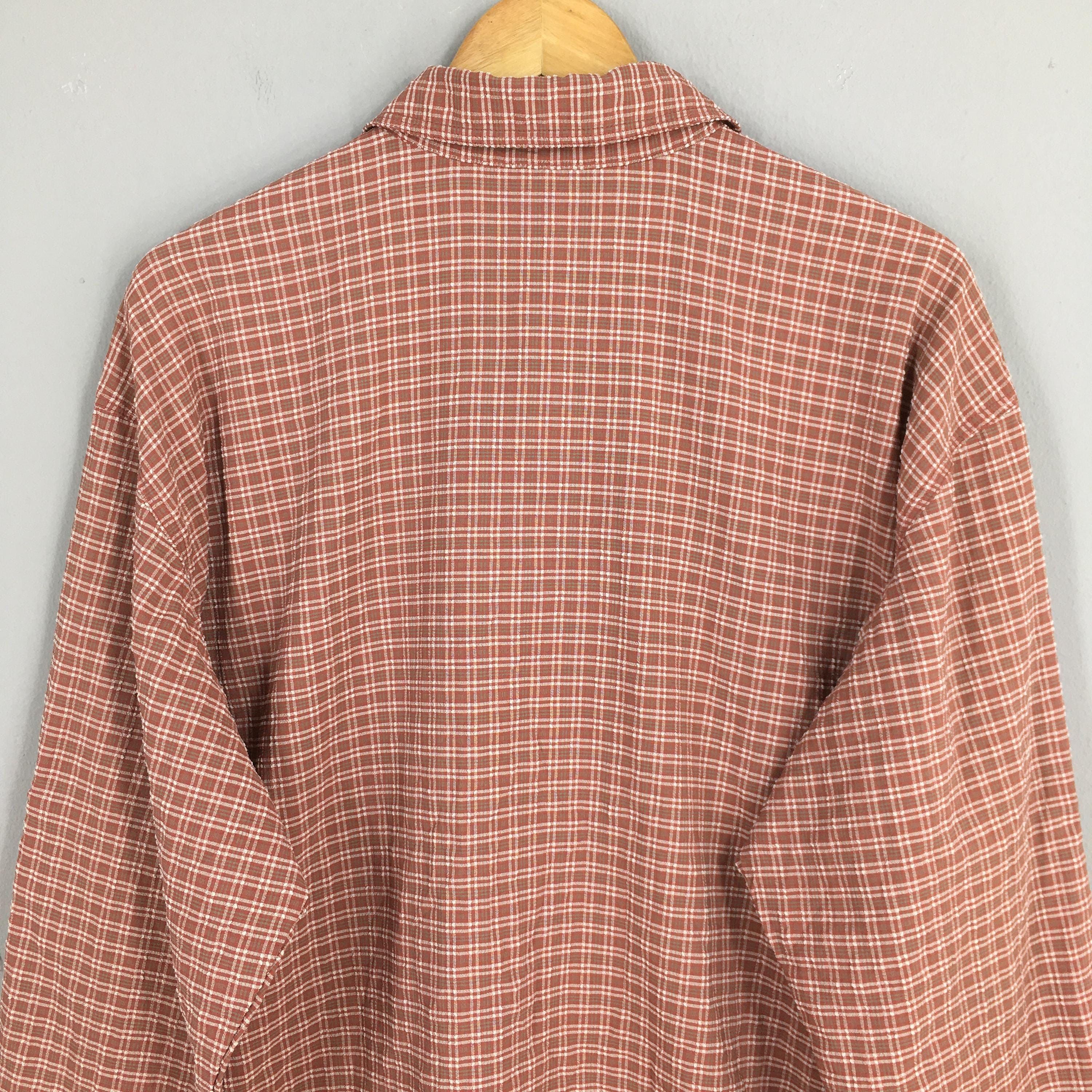 Flannel × L.L. Bean × Vintage Vintage 80s LL Bean Flannel Checkered Shirt Mens Large Size US L / EU 52-54 / 3 - 8 Thumbnail