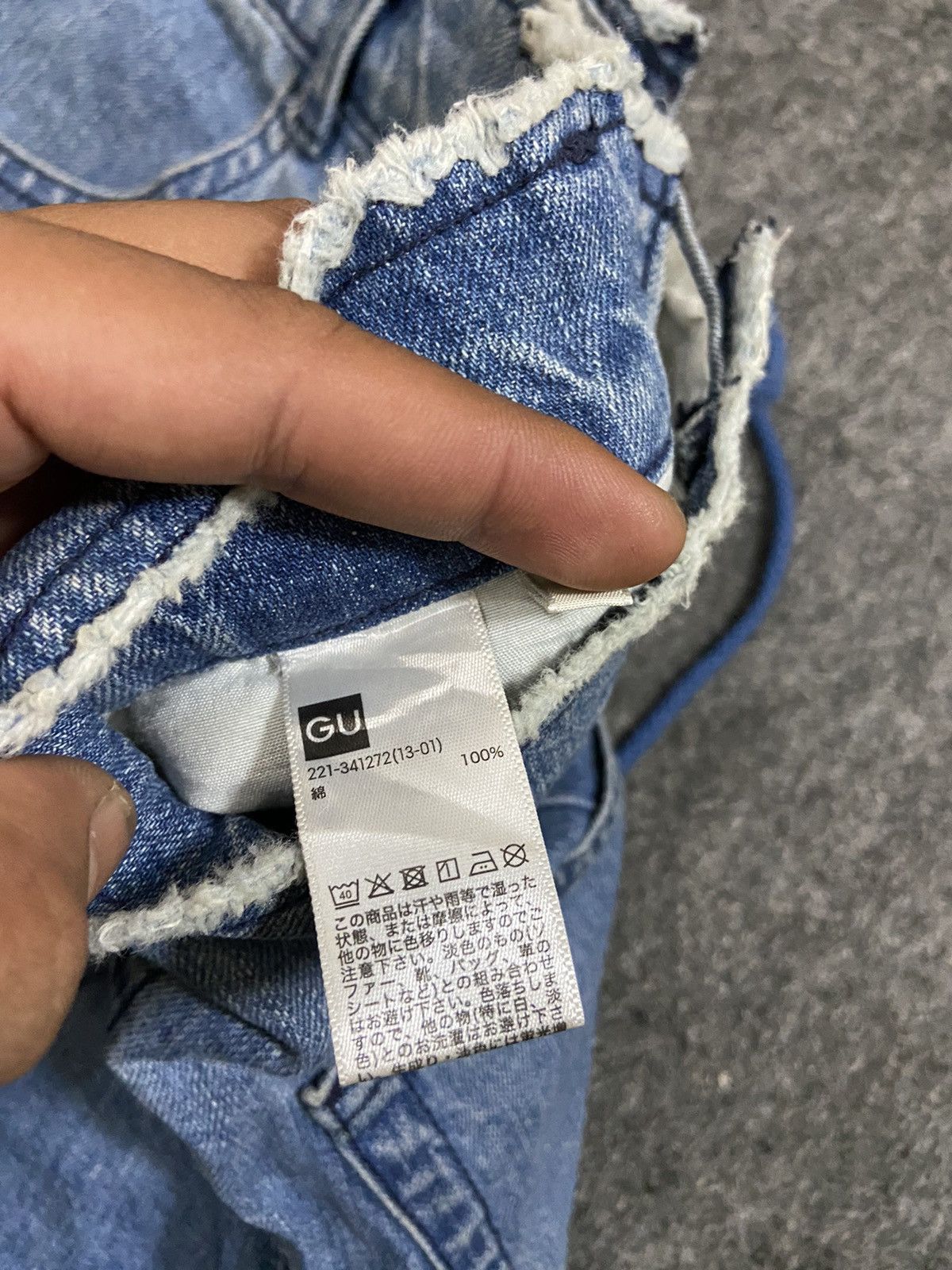 Hysteric Glamour × If Six Was Nine × Le Grande Bleu (L.G.B.) Vintage Y2K GU girls' denim pants with straps at the back Size 25" / US 0 / IT 36 - 7 Thumbnail