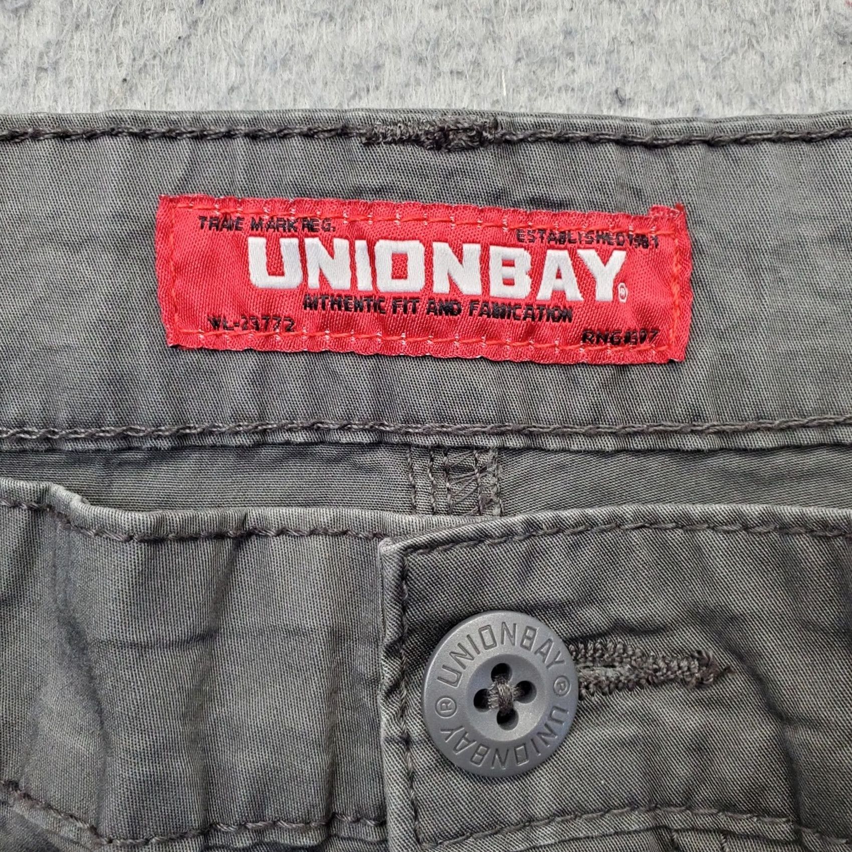 Vintage UNIONBAY Mens Cargo Shorts 42 Gray Cotton Stretch Utility Hiking Outdoor Shirt Size US 42 / EU 58 - 6 Thumbnail