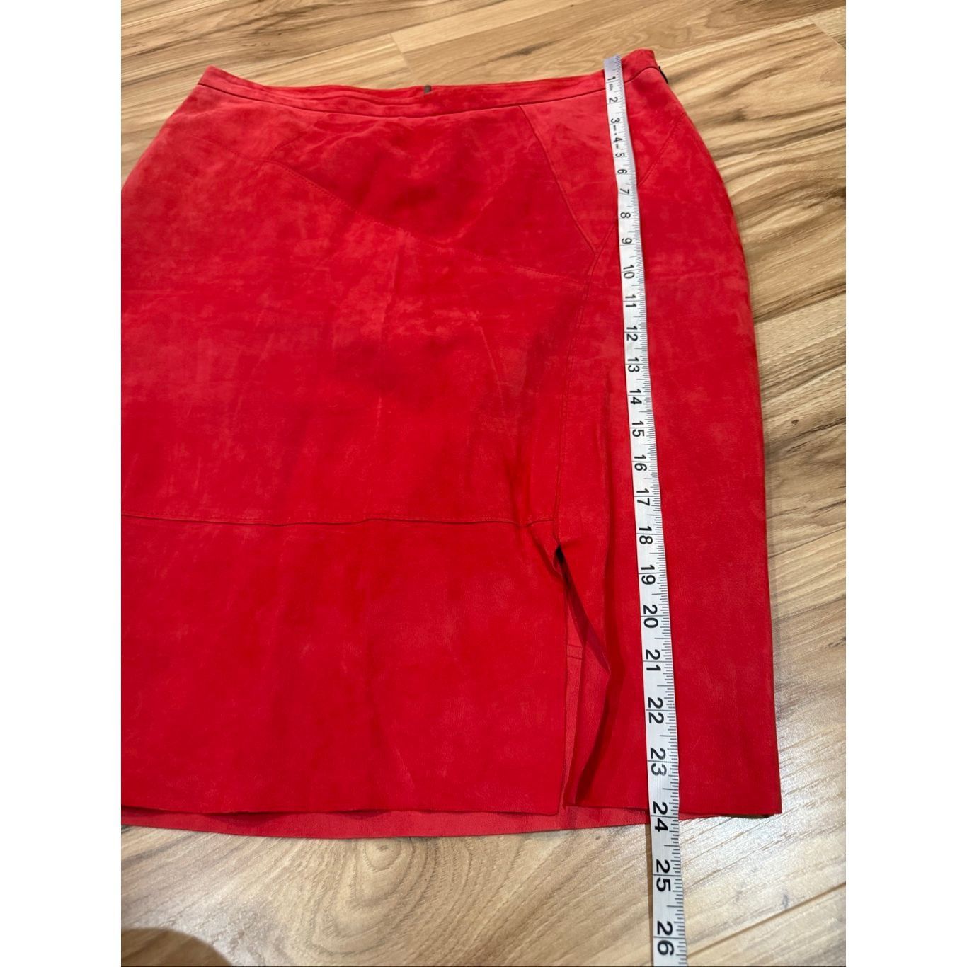 Elie Tahari Elie Tahari lamb suede leather pencil skirt size 10 medium Size 32" / US 10 / IT 46 - 6 Thumbnail