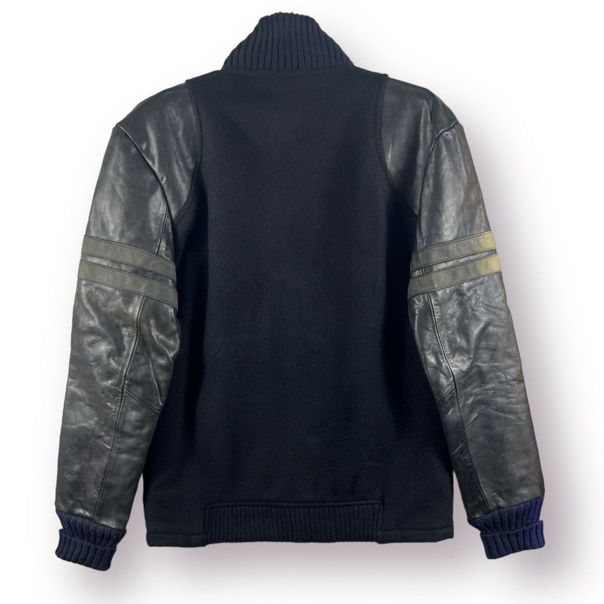 Other ⚡️ ACOUSTIC VINTAGE DISTRESSED VARSITY LEATHER JACKET - M Size US M / EU 48-50 / 2 - 14 Thumbnail