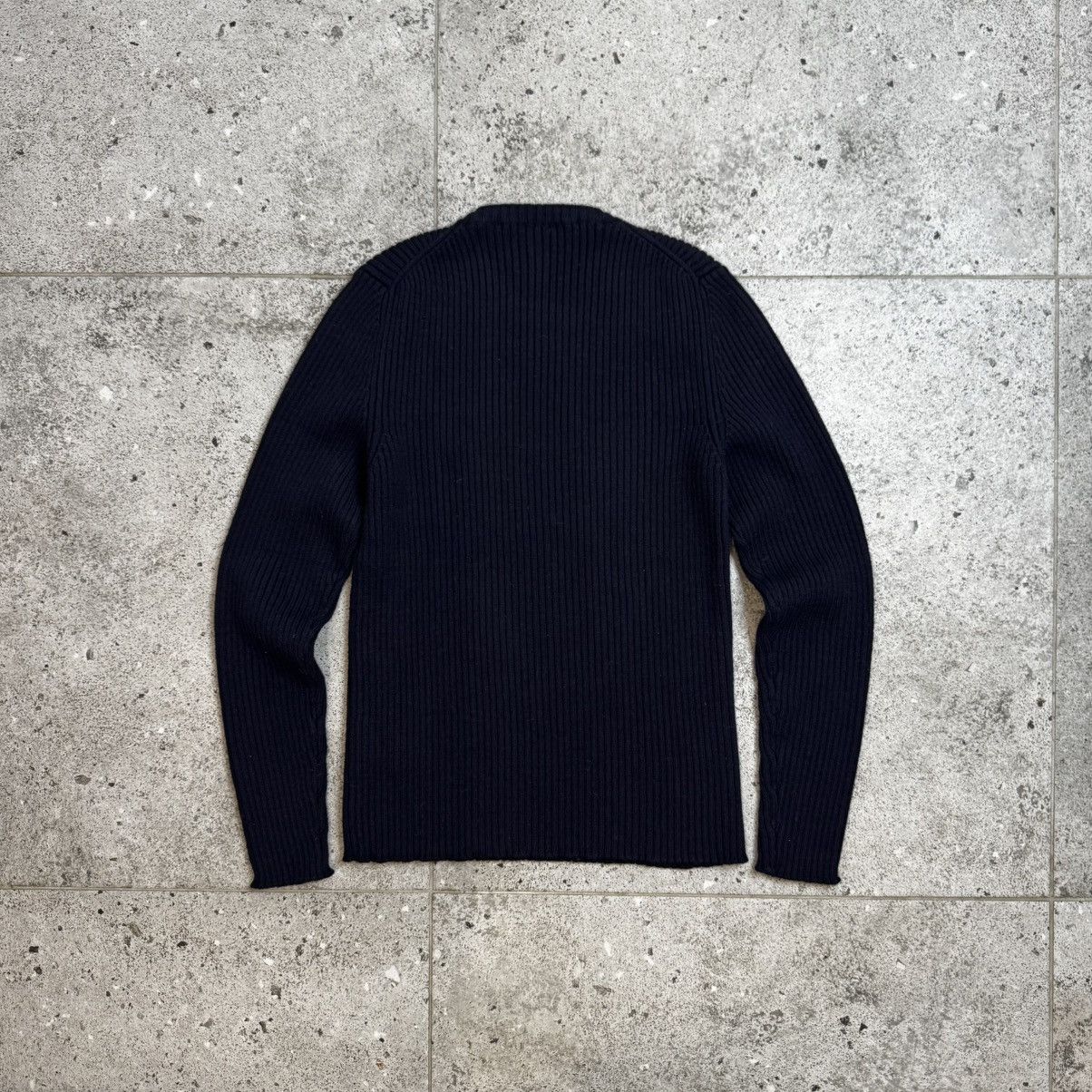 Prada Prada Luna Rossa Vintage Ribbed Navy Wool Men's Sweater Size US M / EU 48-50 / 2 - 4 Thumbnail