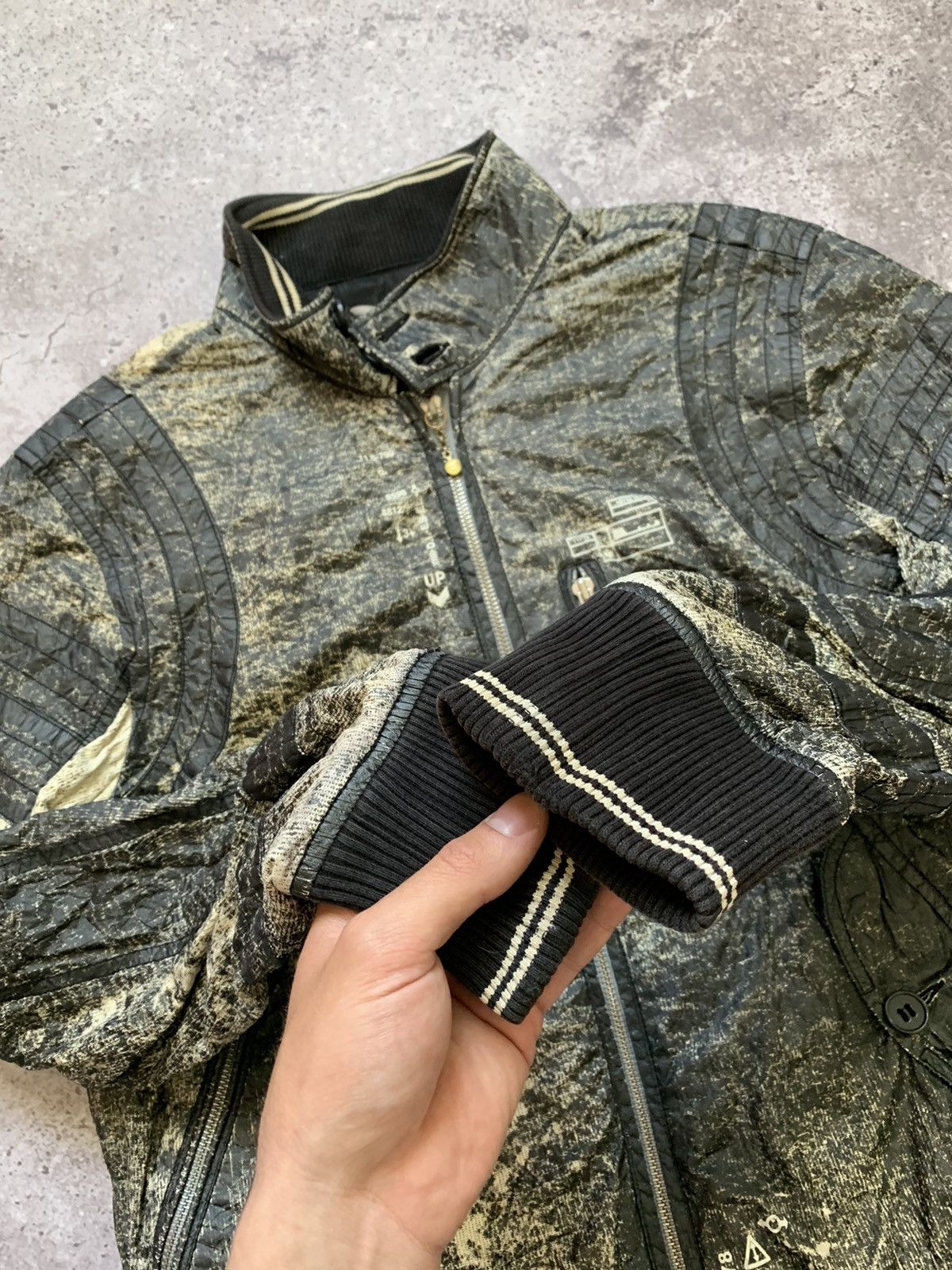 Diesel × Diesel Black Gold × Vintage Diesel Project 78 Garment Bomber jacket military Size US L / EU 52-54 / 3 - 6 Thumbnail