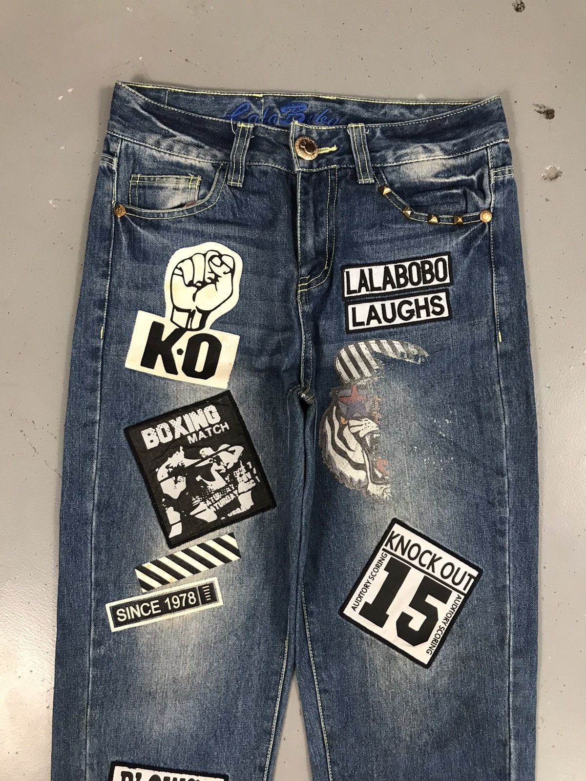Vintage Vintage lalabobo multiple patch work denim Size US 30 / EU 46 - 5 Thumbnail