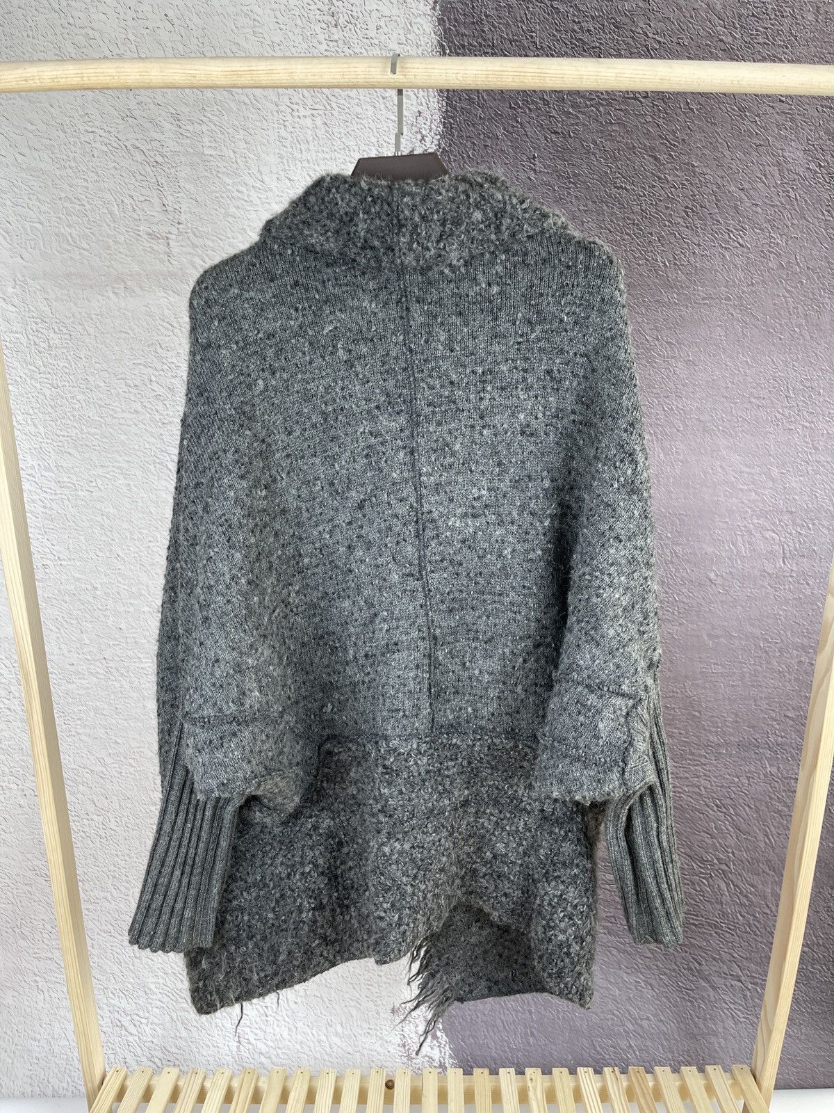 Transit × Transit Uomo Transit Par-Such 100 grey wool alpaca cape coat poncho sz 2 Size M / US 6-8 / IT 42-44 - 15 Thumbnail