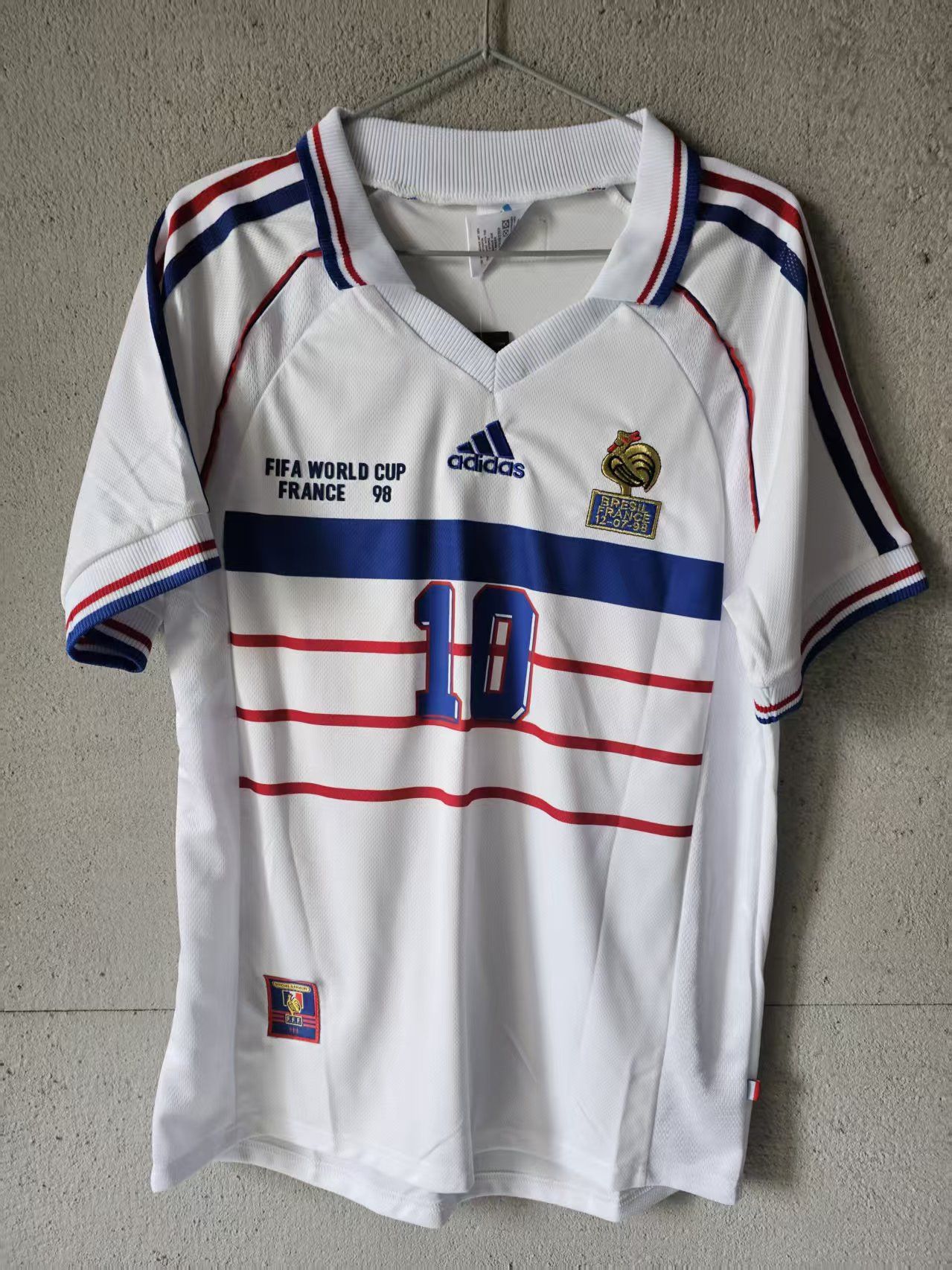 Other 1998 France Zidane Jersey Away Size US XL / EU 56 / 4 - 1 Thumbnail