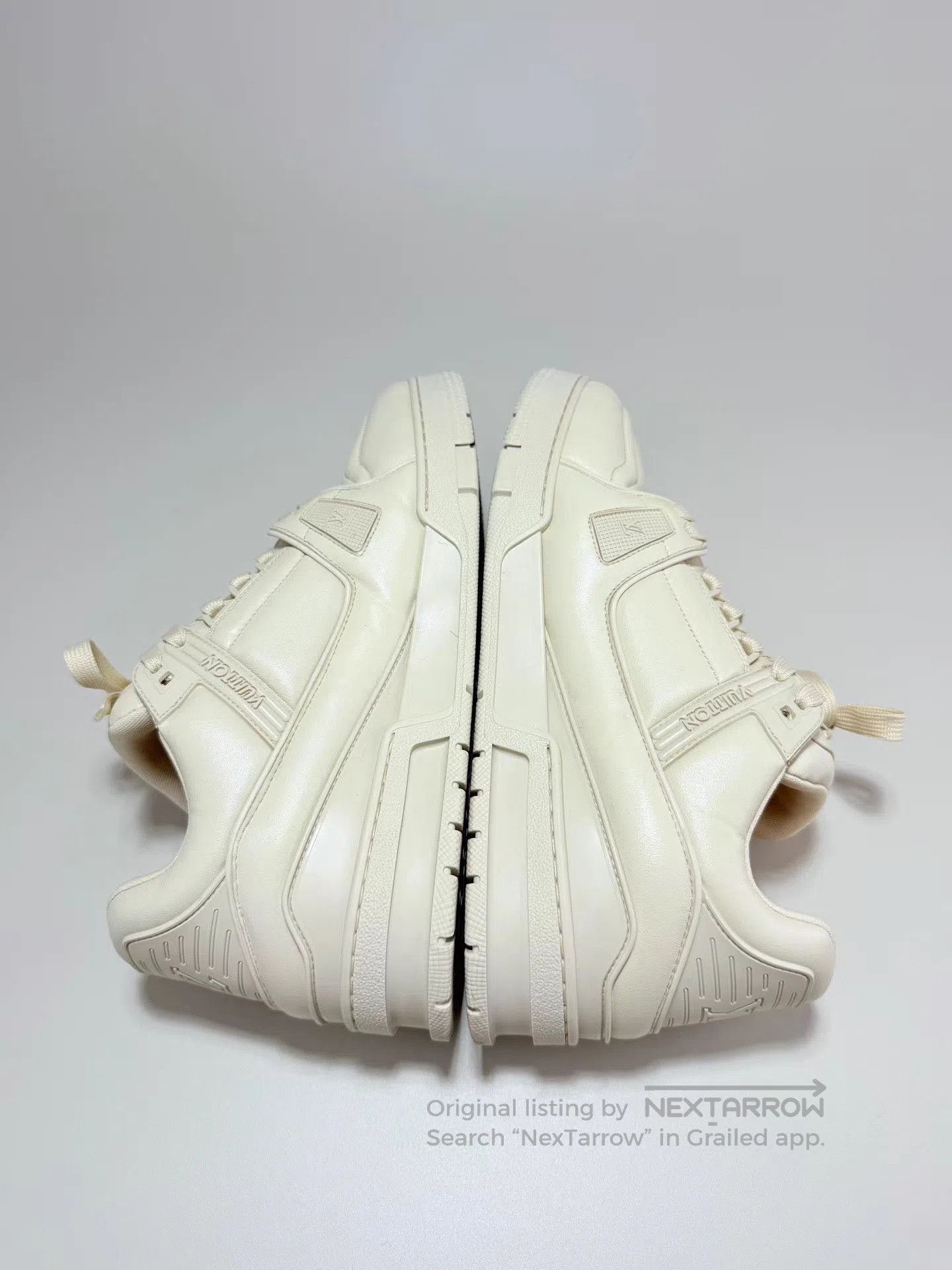 Louis Vuitton White Low. Size US 10 / EU 43 - 4 Thumbnail