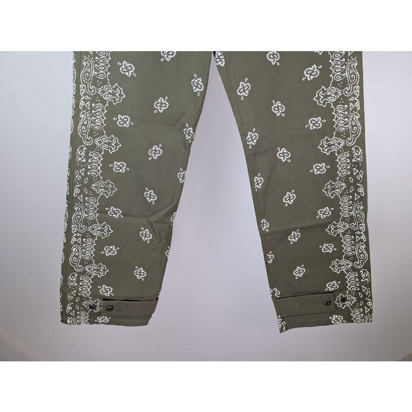 Amiri o1rshd1 Bleached Bandana Field Pants in Olive Green Size US 32 / EU 48 - 4 Thumbnail