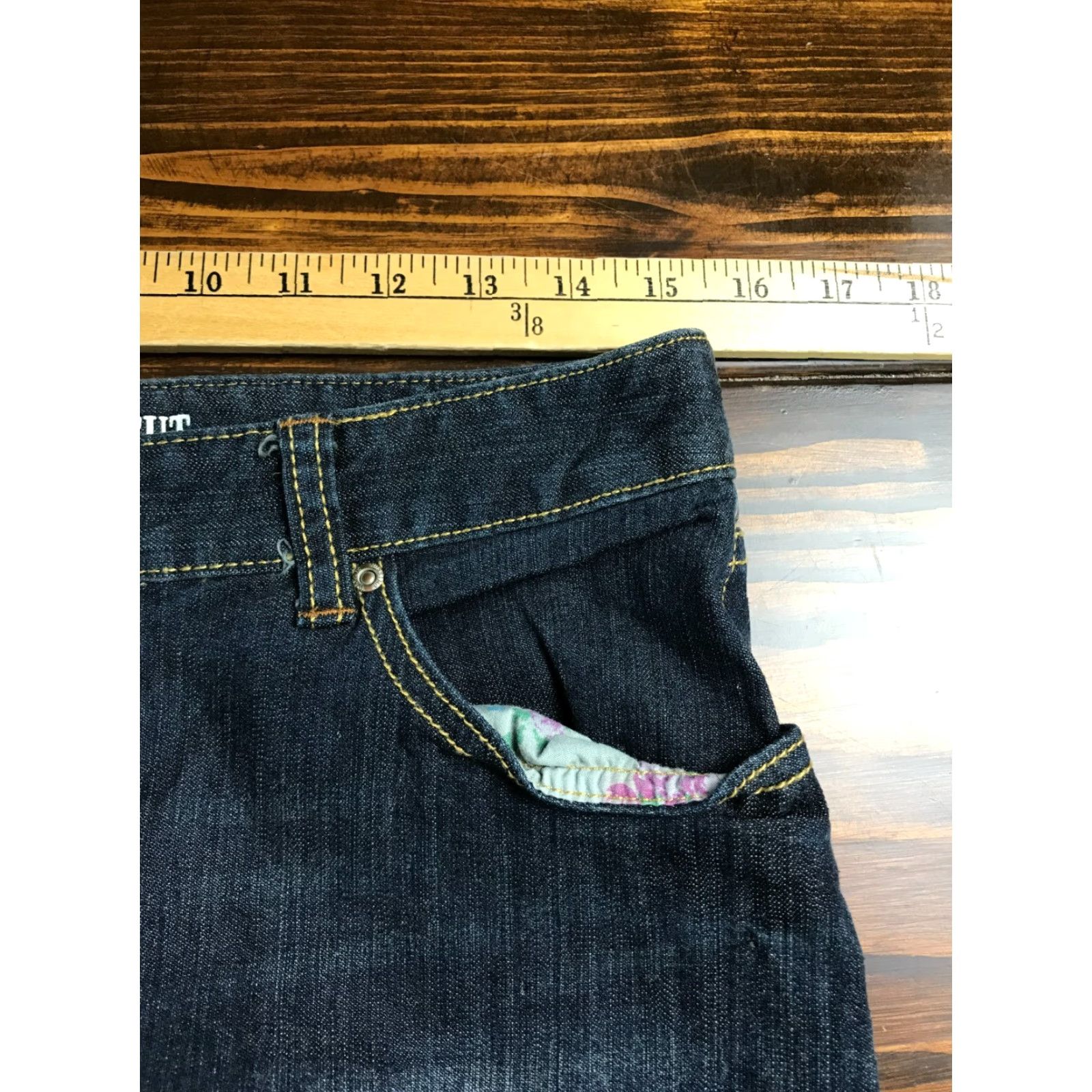 Mossimo Mossimo Jeans Women’s 9R Denim Dark Wash Bootcut Straight Hip NWT Jeans Size 30" / US 8 / IT 44 - 2 Thumbnail