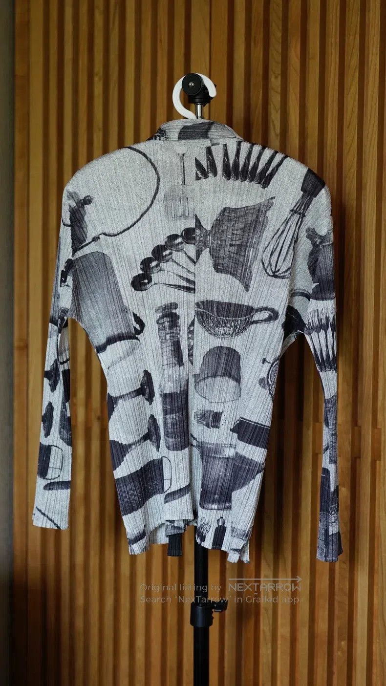 Issey Miyake Issey Miyake Cabinet Gray Cardigan Size L / US 10 / IT 46 - 3 Thumbnail