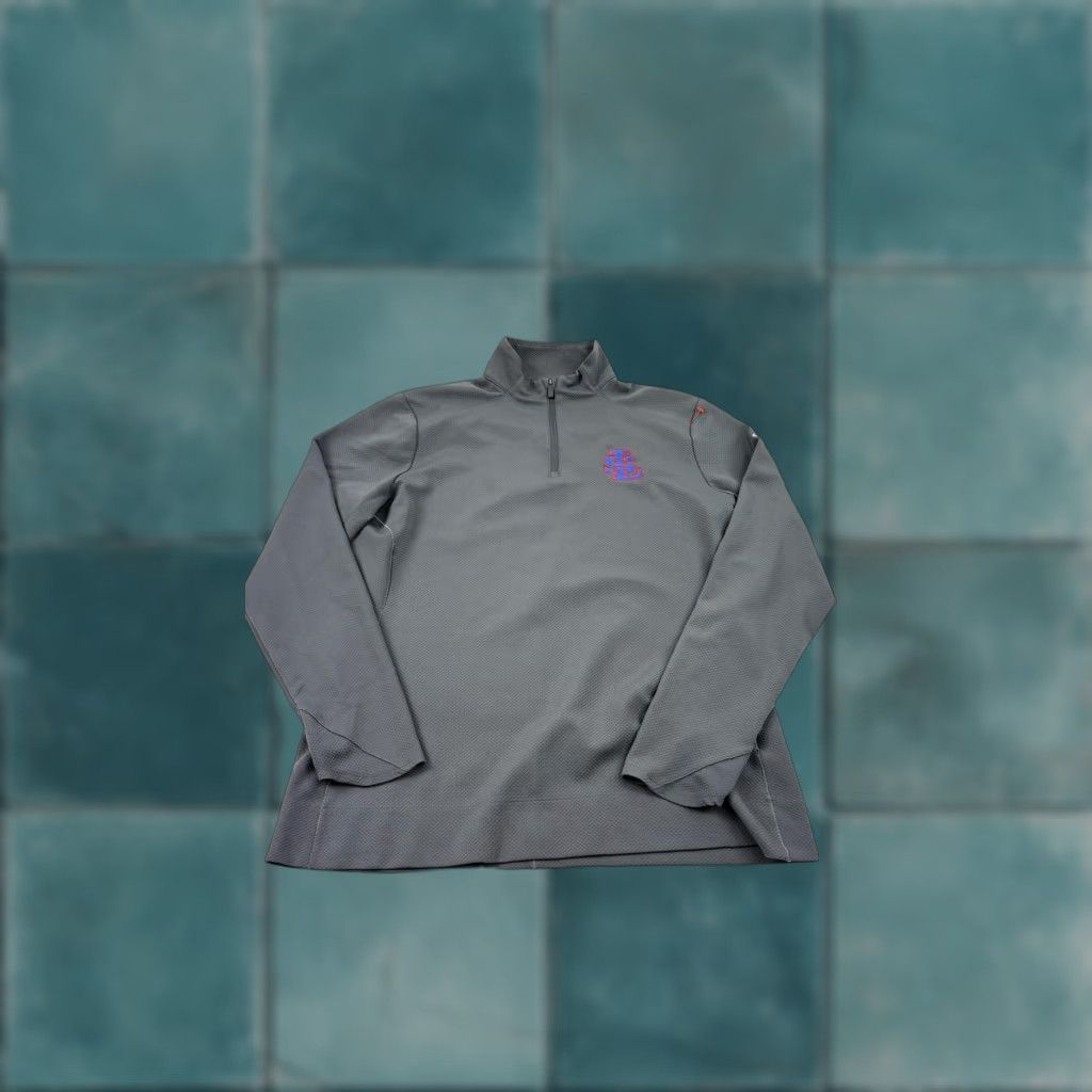 Nike Nike Shirt Pullover Mens Medium Gray Dri Fit Quarter Zip Athletic Golf Training Shirt Size US M / EU 48-50 / 2 - 1 Thumbnail
