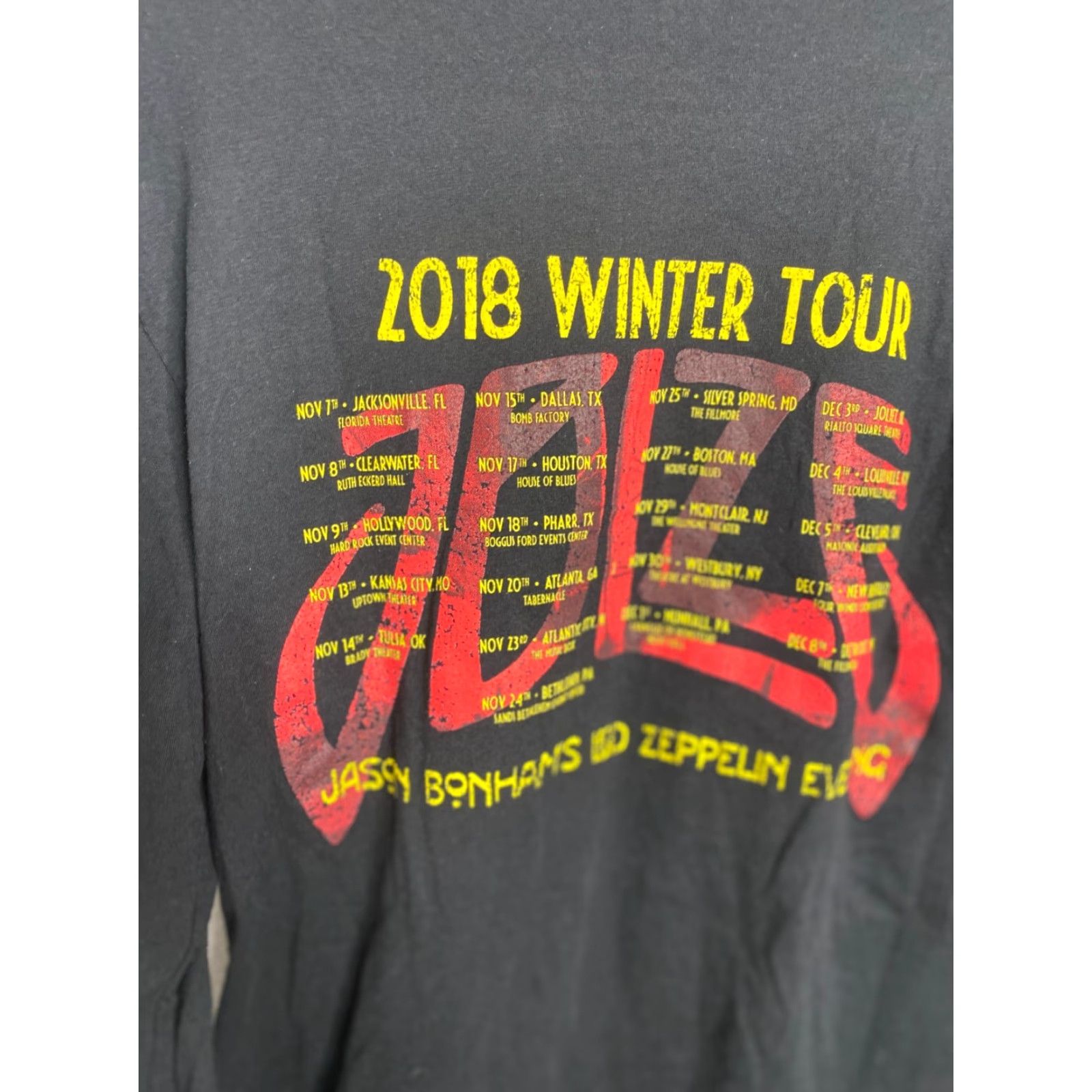 Vintage LED Zeppelin Hoodie Light Sweater 2018 Tour Men S Black Canvas Pullover Sweatshirt Logo Classic Winter Outdoor 8/10 Mens Size US S / EU 44-46 / 1 - 5 Thumbnail