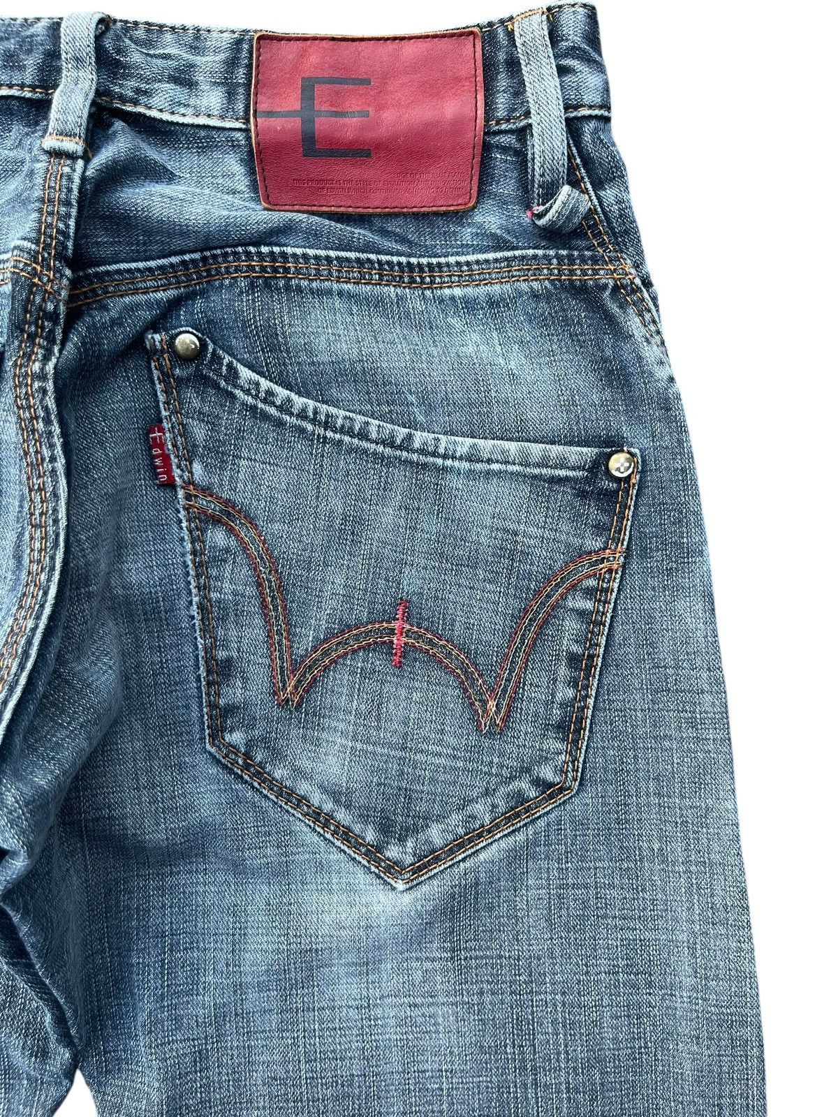 Japanese Brand Vintage Japanese Brand Blue Washed J Cut Vulgar Barrel Jeans Size US 28 / EU 44 - 6 Thumbnail