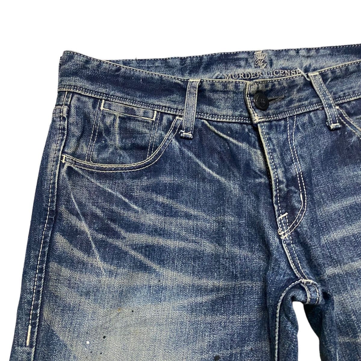 Murder License Murder License Distressed Denim Painter Jeans Size US 32 / EU 48 - 5 Thumbnail