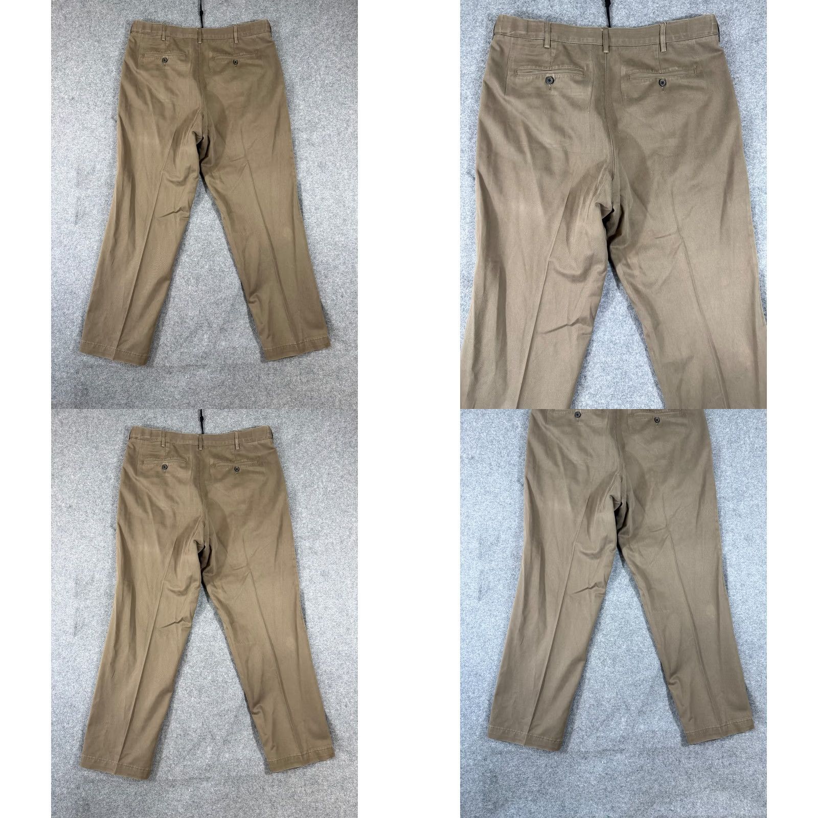 Lands' End Lands' End Chino Pants Mens 38 Khaki Brown Traditional Fit Flat Front Straight Leg Pockets Mens Size US 38 / EU 54 - 8 Thumbnail