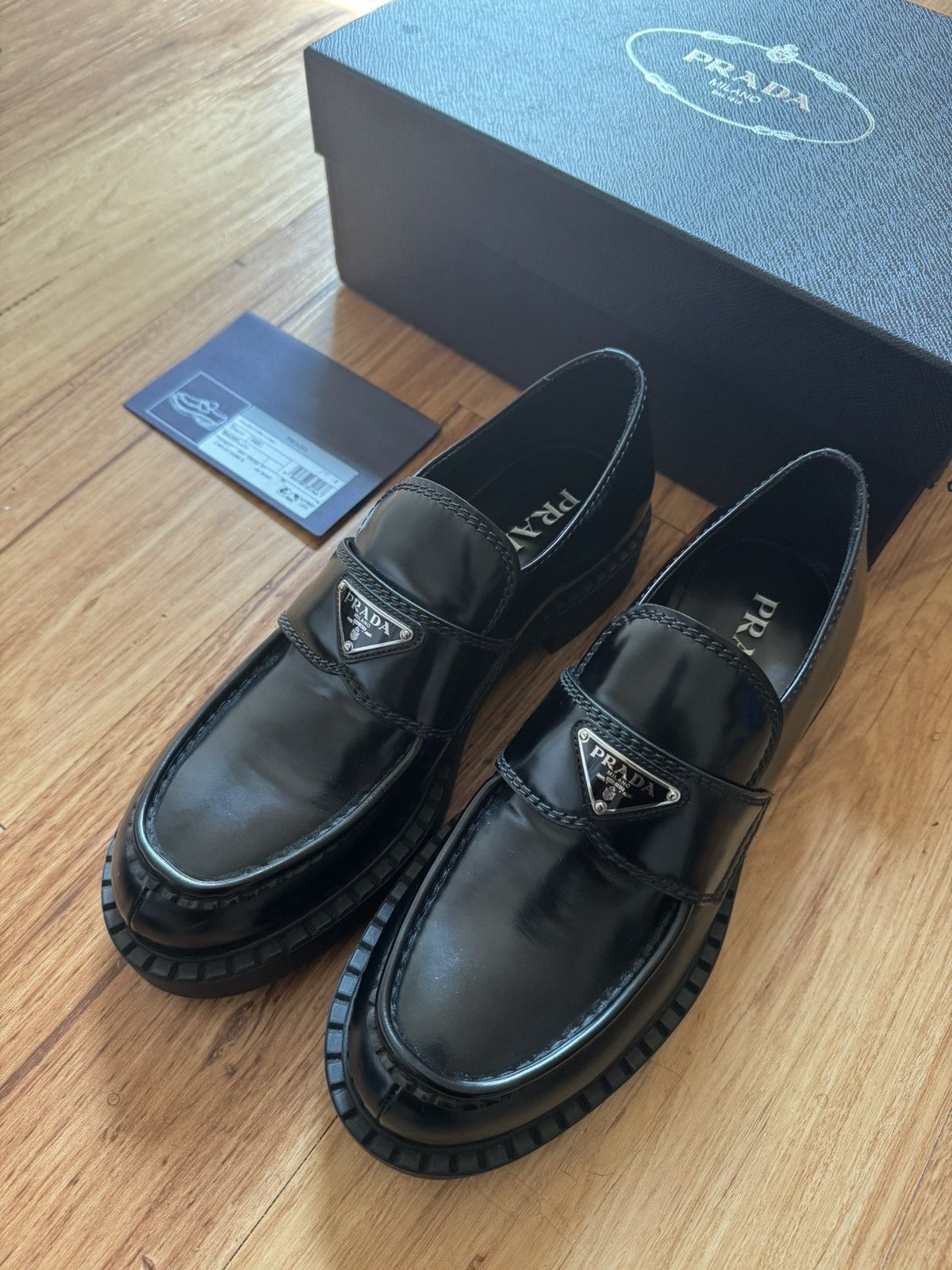 Prada triangle loafer Formal Shoes
