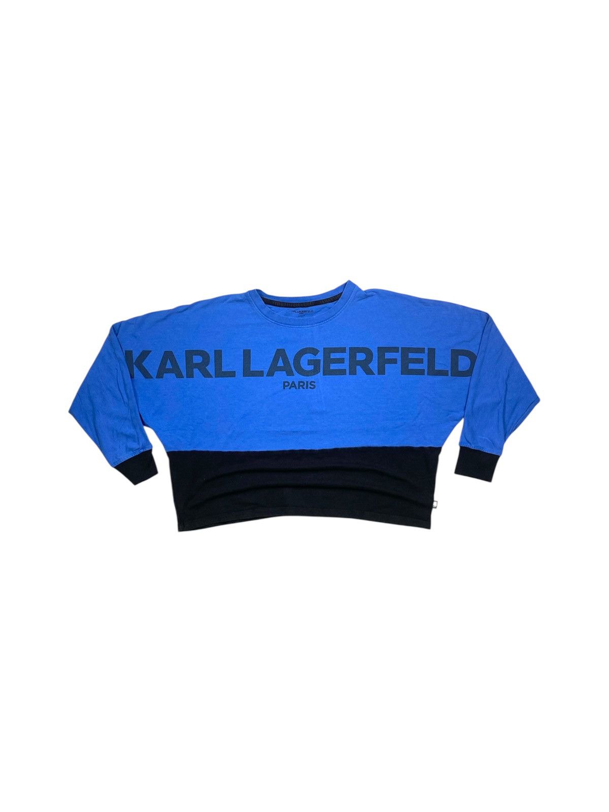 Karl Lagerfeld Karl Lagerfield Wide Boxy Crop Crewneck Size S / US 4 / IT 40 - 1 Thumbnail