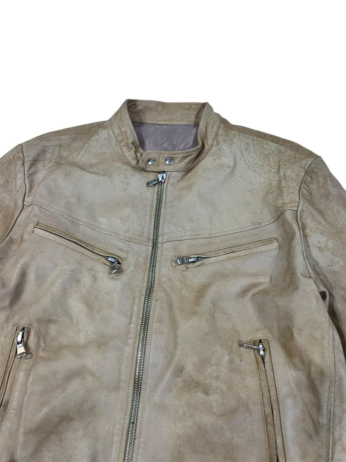 Vera Pelle Full Leather Inspired Gucci Cafe Design Motor Jacket Size US M / EU 48-50 / 2 - 5 Thumbnail