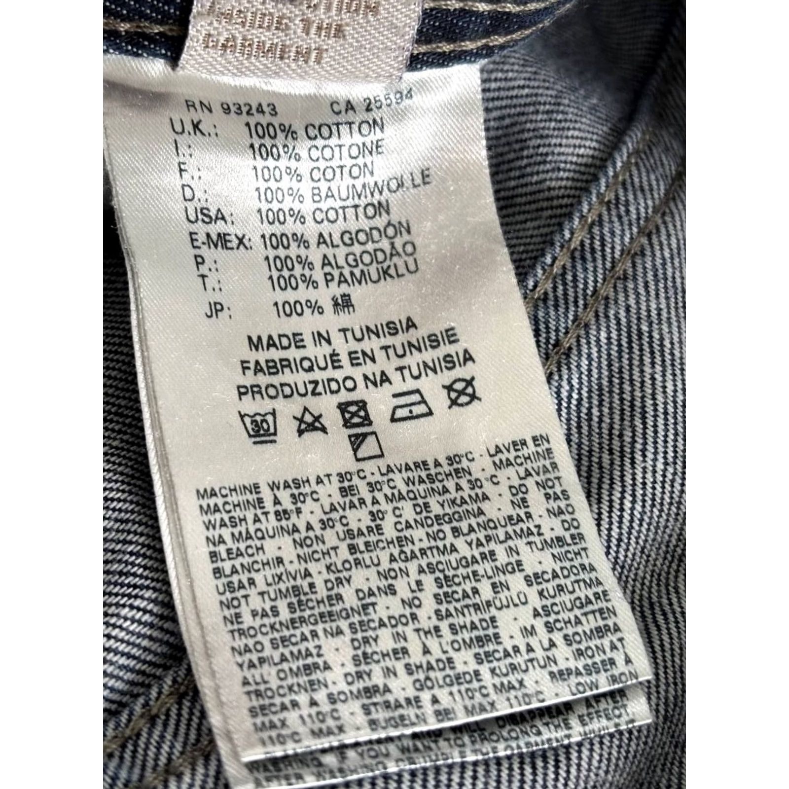 Diesel Diesel Industry Jeans Size 33 Blue Cotton Denim Straight Leg Button Fly Mens Size US 33 - 5 Thumbnail