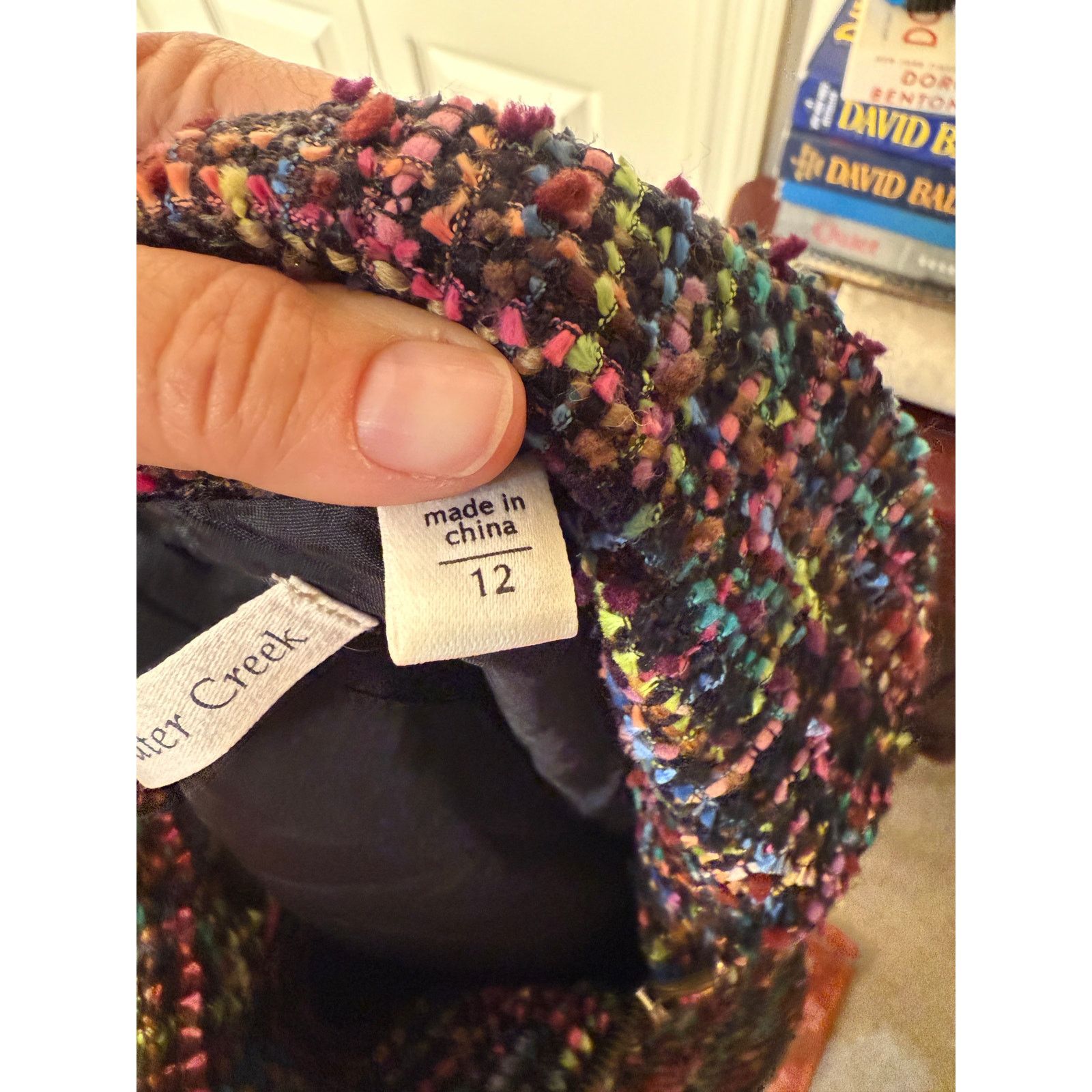 Coldwater Creek Coldwater Creek Sz12 Tweed Zip Up Blazer Jacket Size XL / US 12-14 / IT 48-50 - 2 Thumbnail