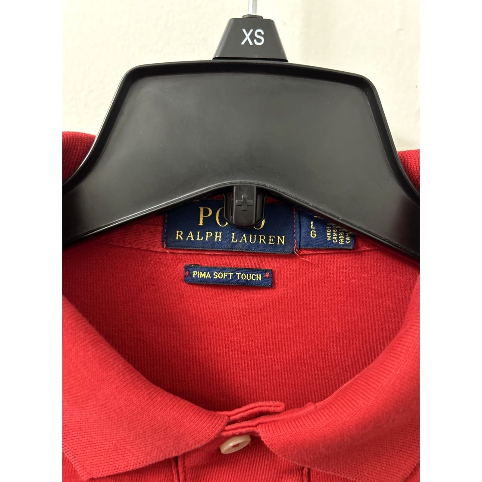 Ralph Lauren Polo Ralph Lauren Shirt Mens L Red 100% Cotton Short Sleeve Embroidered Pony Logo Polo Shirt Size US L / EU 52-54 / 3 - 6 Thumbnail