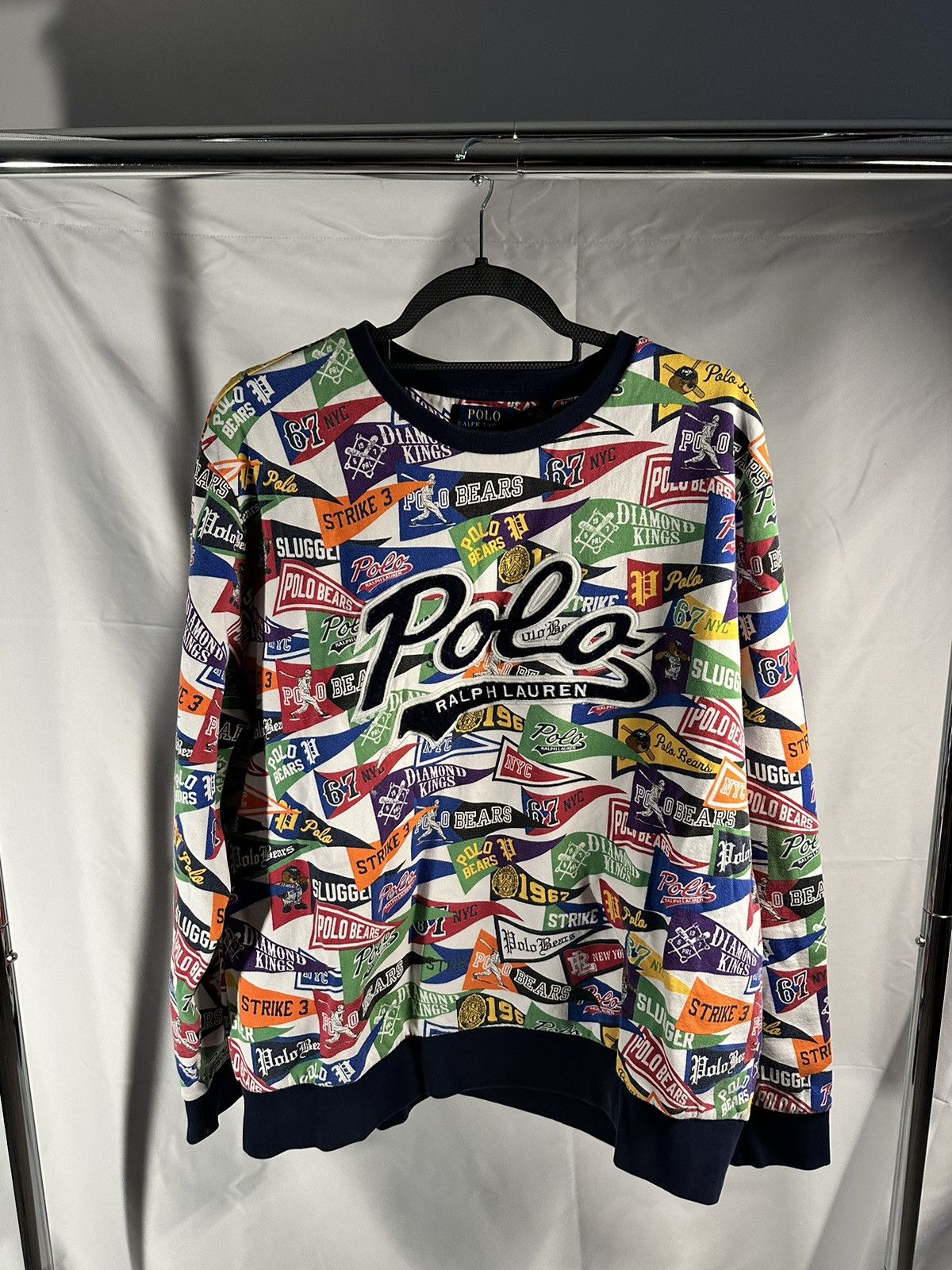 Polo Ralph Lauren Polo Ralph Lauren Pennant Sweatshirt Size US XL / EU 56 / 4 - 1 Thumbnail