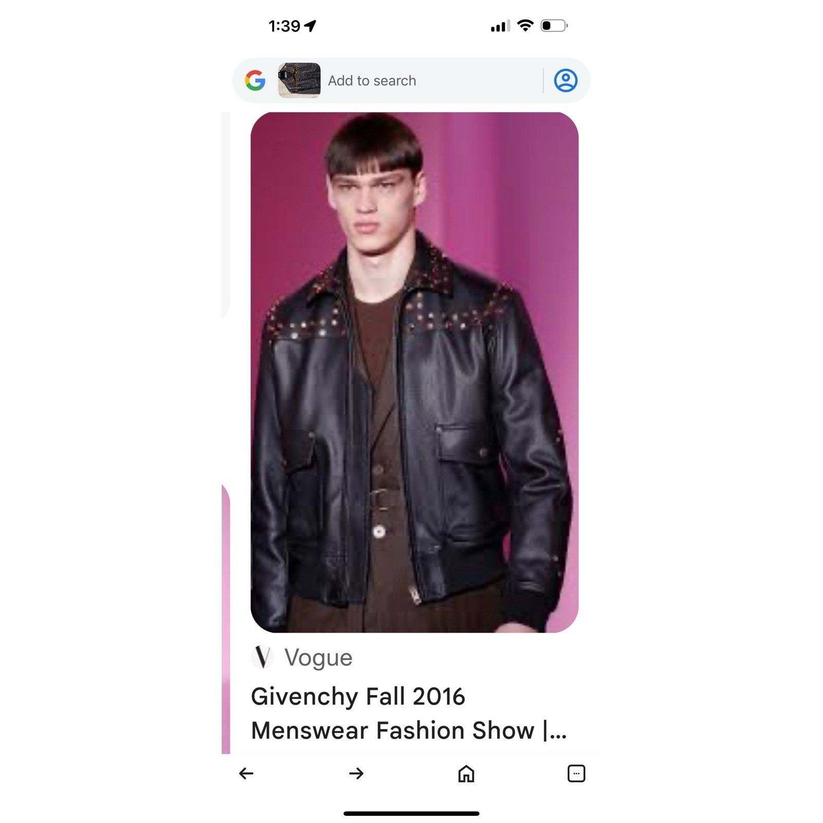 Givenchy Givenchy Jacket Fall 2016 Menswear Fashion Show Size 52 Size US L / EU 52-54 / 3 - 2 Thumbnail