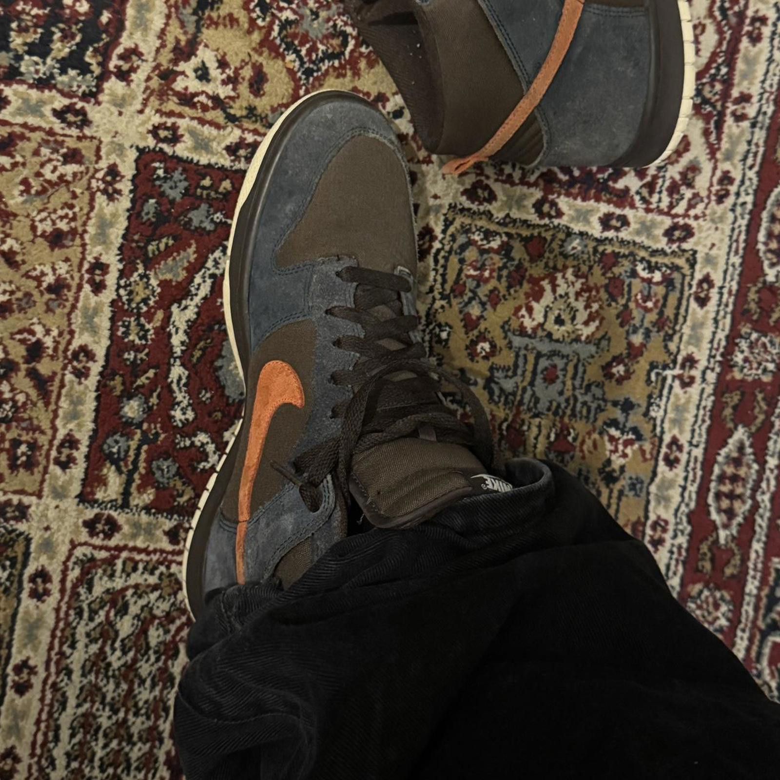 Nike Brown orange & blue Nike Sb Dunk High’s circa 2007 Size US 11 / EU 44 - 1 Thumbnail