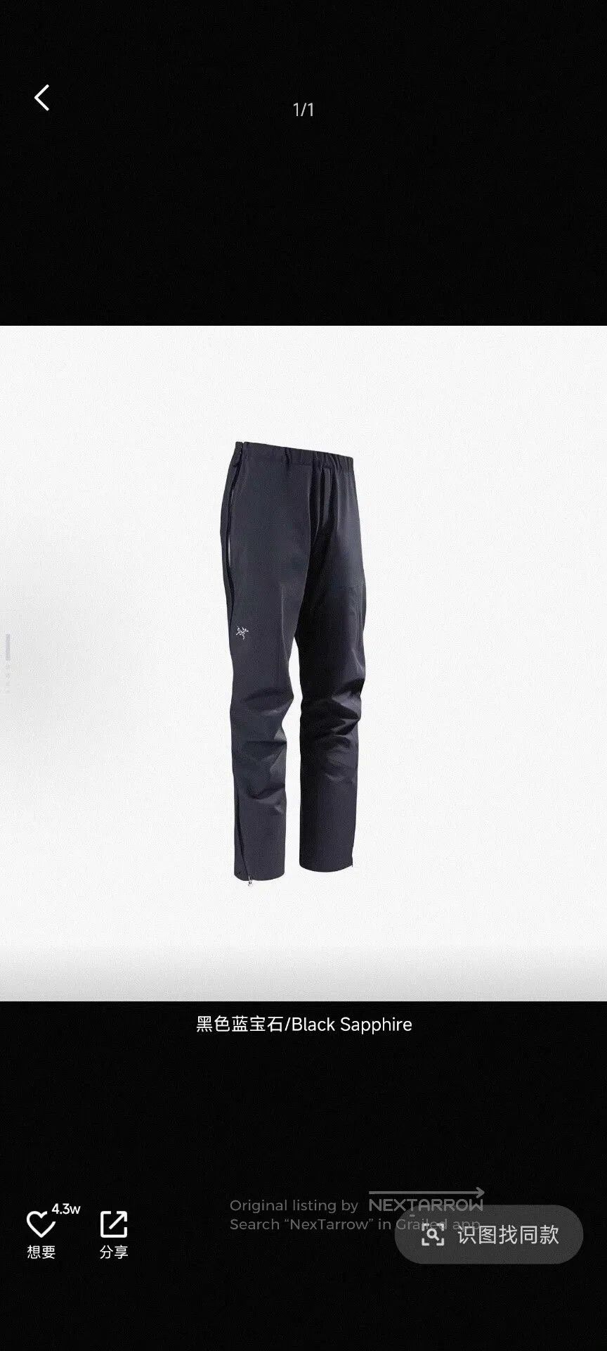 Arc'teryx Arcteryx Men's Beta Pant Waterproof Windproof. Size US 28 / EU 44 - 2 Thumbnail