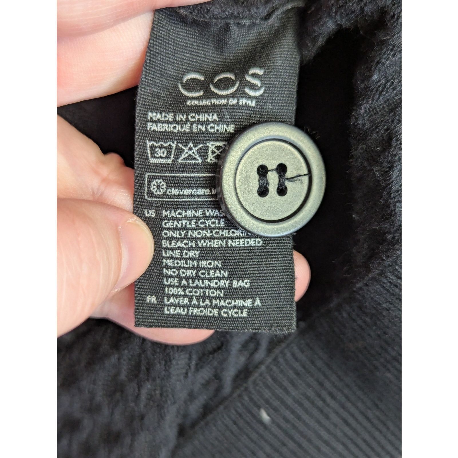 Cos COS Oversized Cardigan Sz Medium Black Minimal Lagenlook Size M / US 6-8 / IT 42-44 - 3 Thumbnail