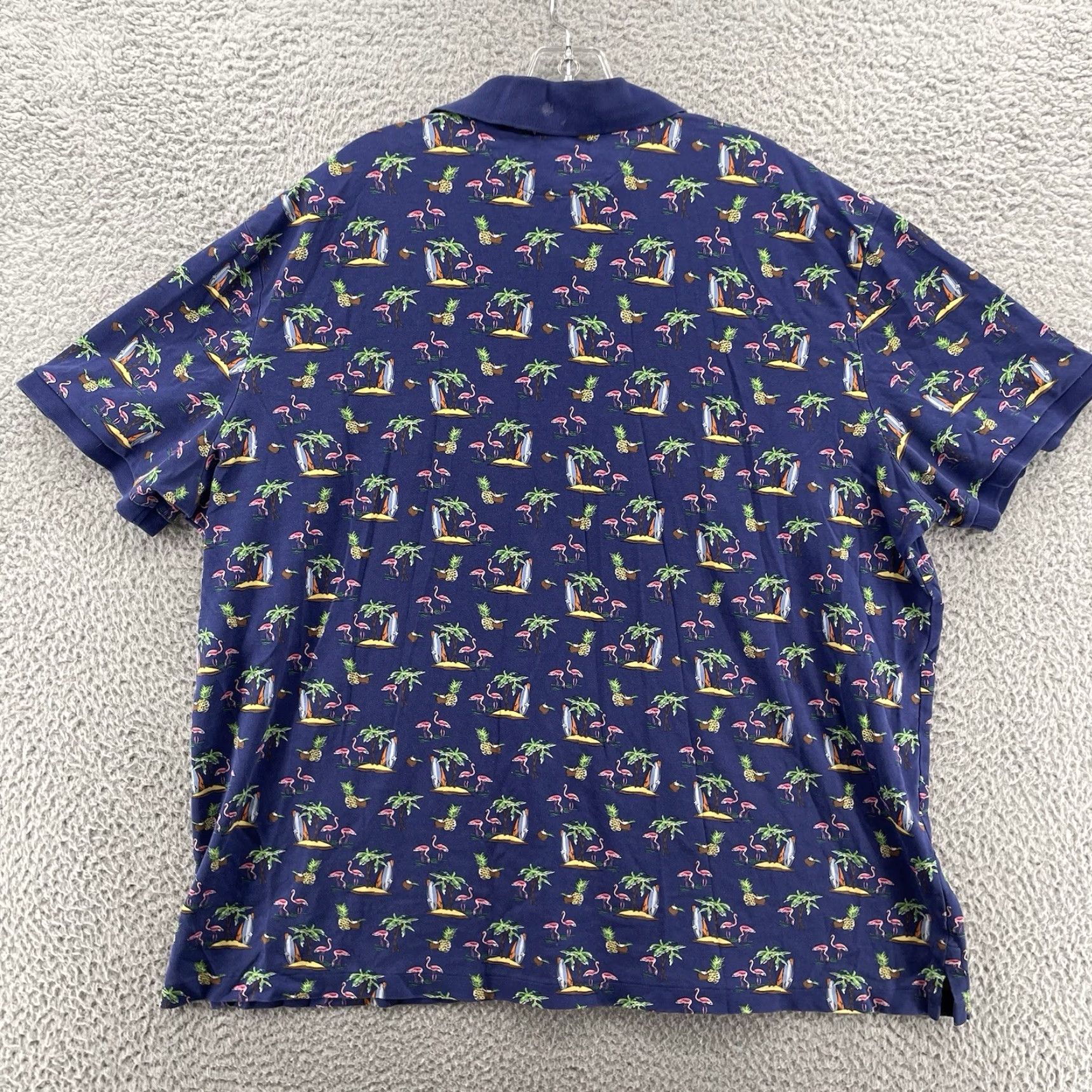 Ralph Lauren Ralph Lauren Polo Shirt Men’s XXL Blue Classic Fit Preppy Surf Flamingo Academia Shirt Size US XXL / EU 58 / 5 - 4 Thumbnail