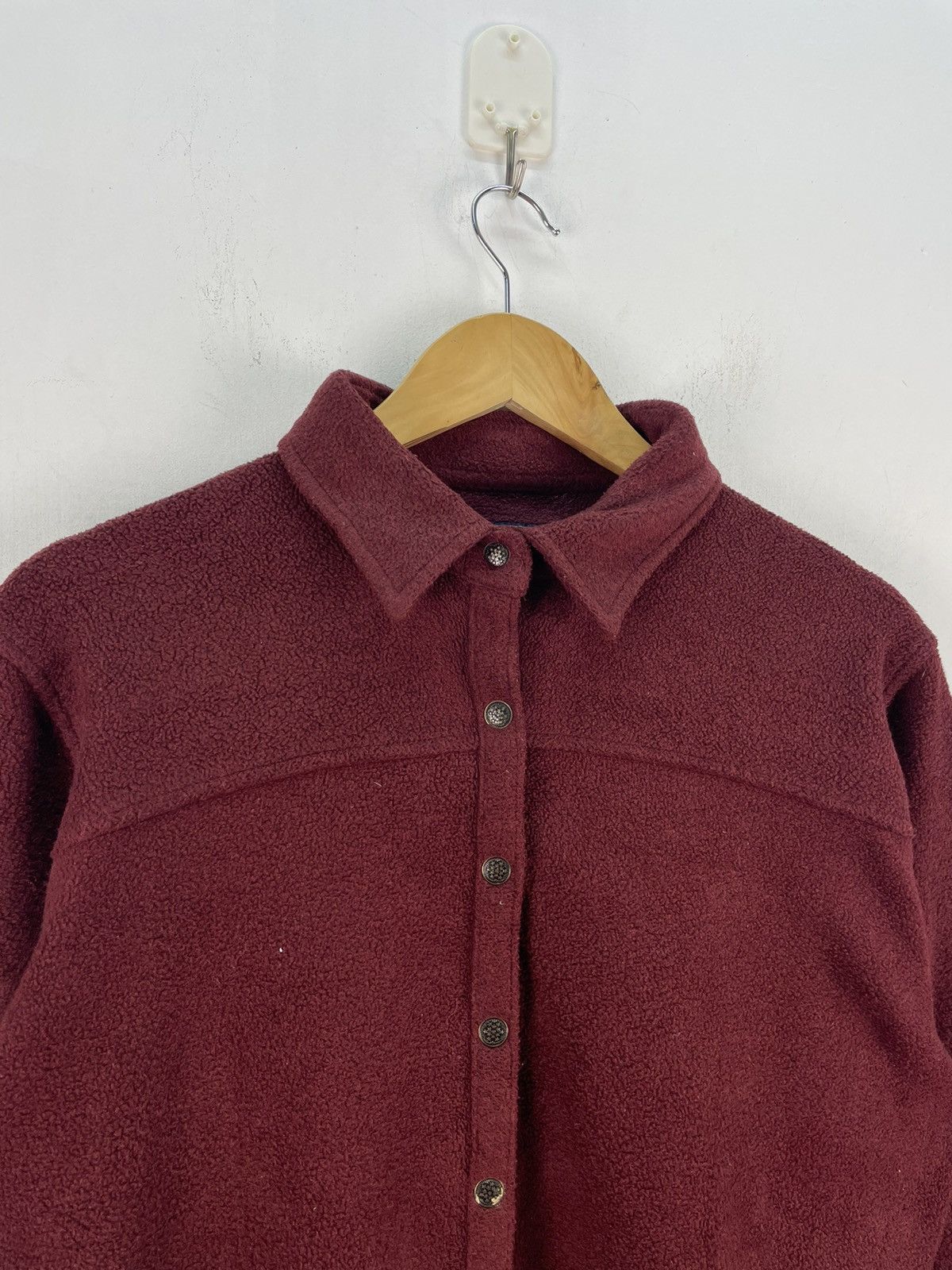 Vintage × Woolrich Woolen Mills Vintage Woolrich Fleece Shirt Button Up Sweater Size L / US 10 / IT 46 - 2 Thumbnail